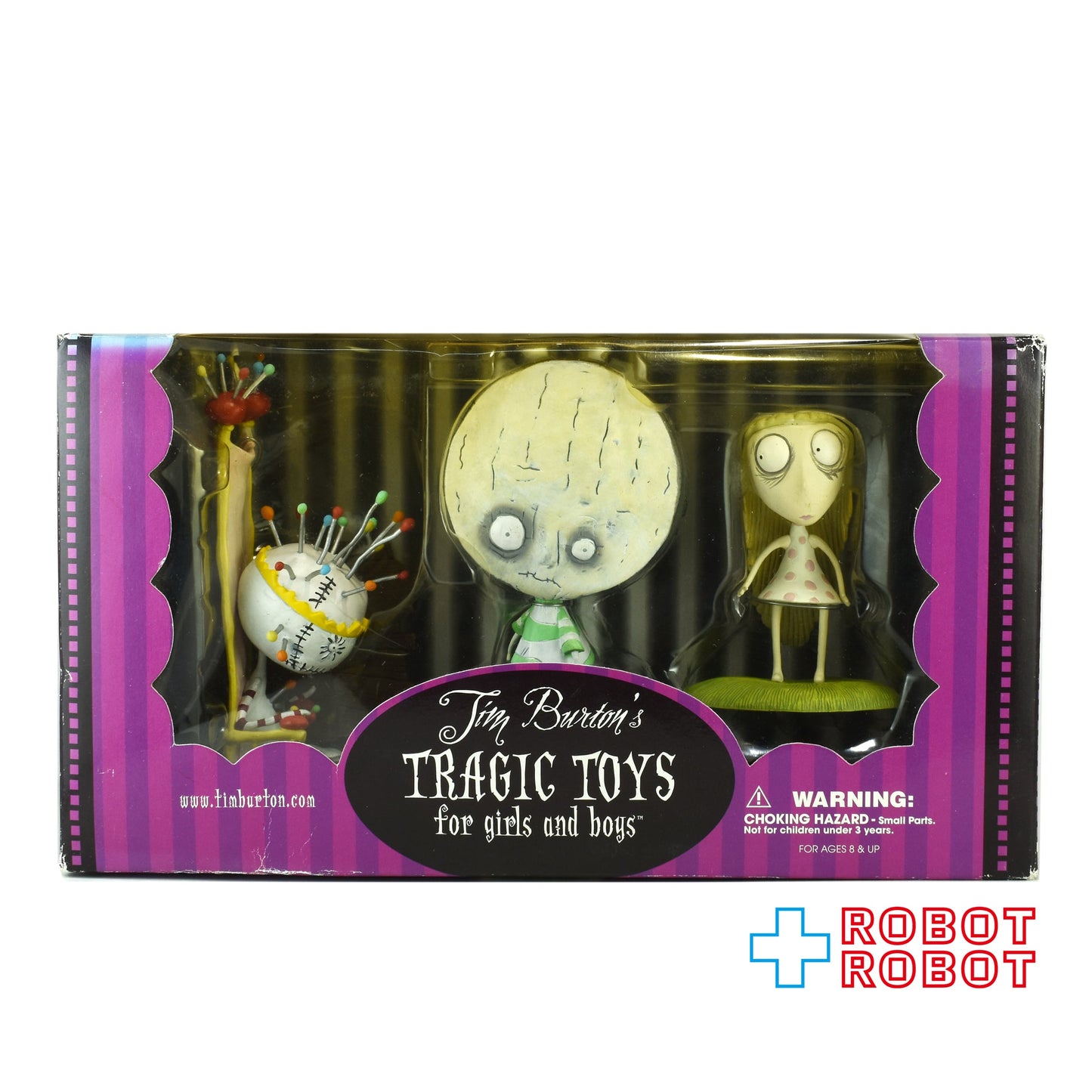 ティム・バートン 絵本 オイスター・ボーイの憂鬱な死  「ザ・ピンクッション・クイーン」「ブリー・ボーイ」「ステアリング・ガール」 3パック フィギュア 未開封