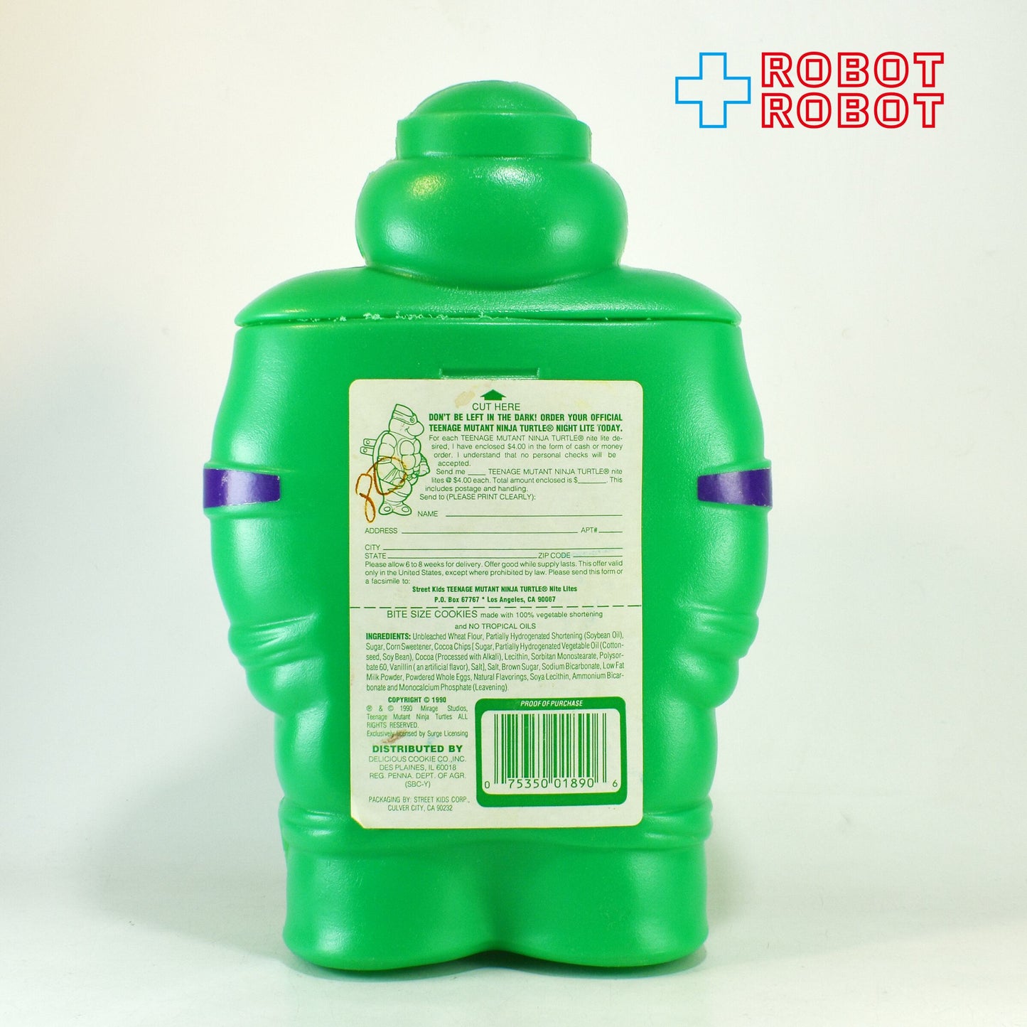 ティーンエイジ・ミュータント・ニンジャ・タートルズ レオナルド ポリ貯金箱 デリシャス 1990