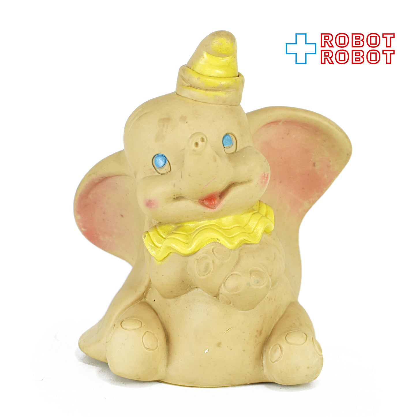 DELL社 ディズニー ダンボ 黄色帽子 ソフビ ラバードール 1960's ※難有り