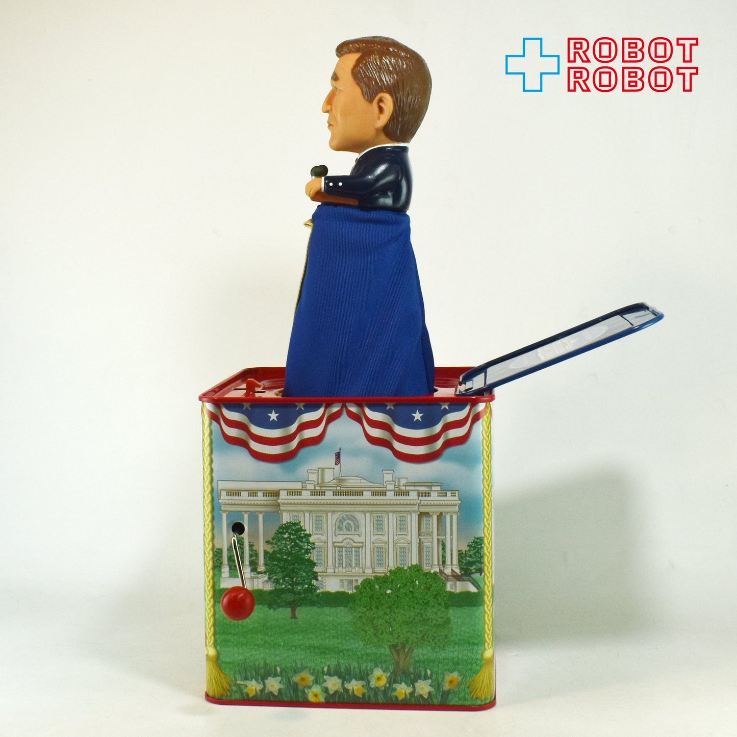 ジョージ・W・ブッシュ 元アメリカ大統領 大統領万歳 びっくり箱 ジャックインザボックス デザインマスター社 箱入