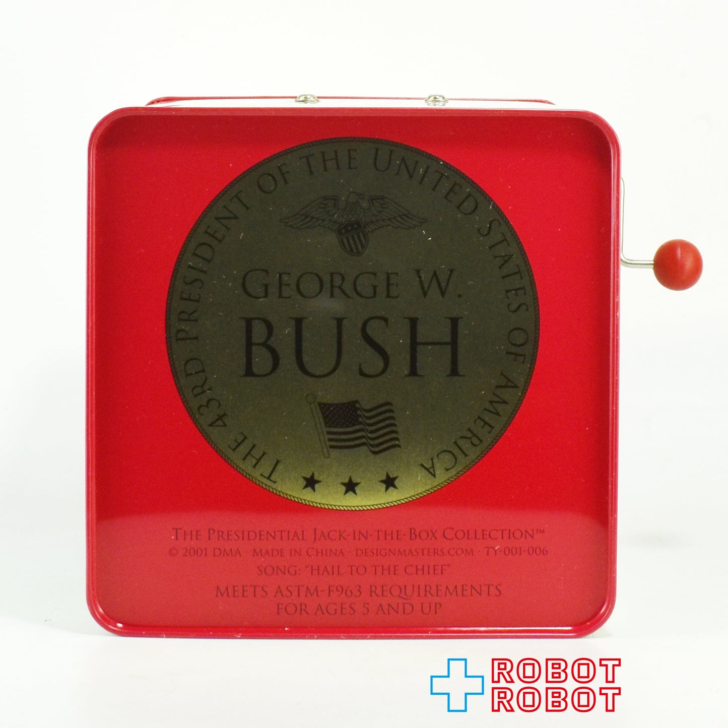 ジョージ・W・ブッシュ 元アメリカ大統領 大統領万歳 びっくり箱 ジャックインザボックス デザインマスター社 箱入