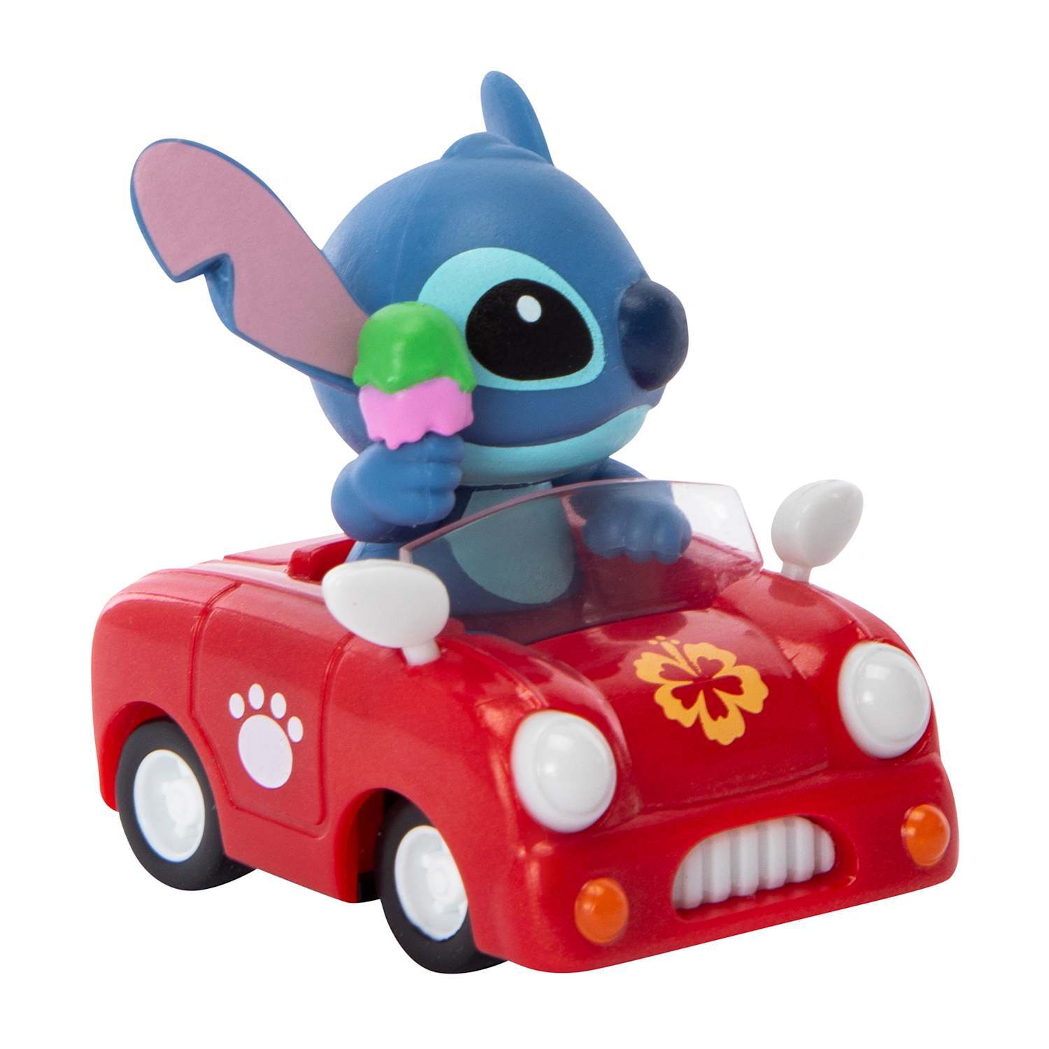 ディズニー ベストキングダム スティッチ Pull Back Car フィギュア