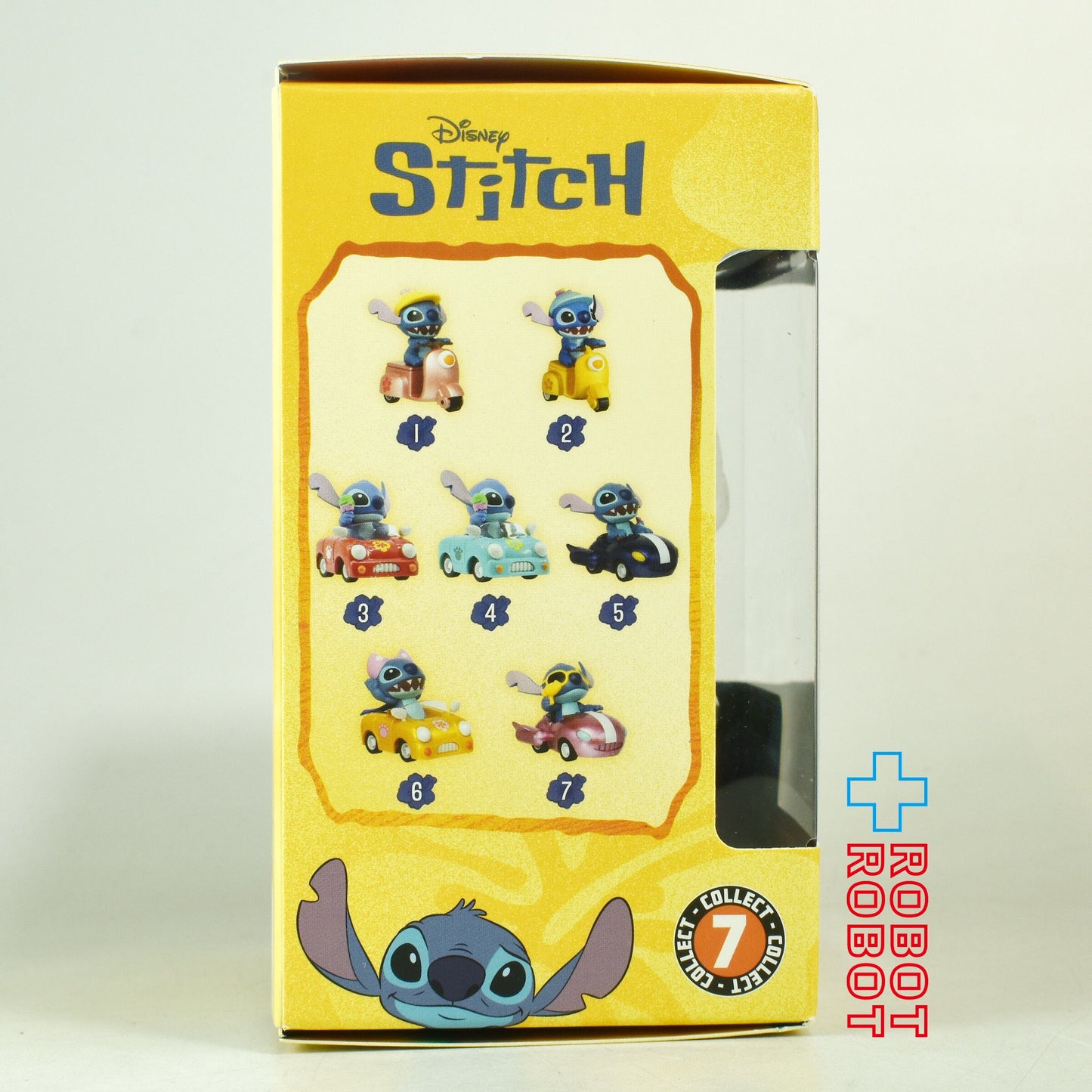 ディズニー ベストキングダム スティッチ Pull Back Car フィギュア 黄色パッケージ