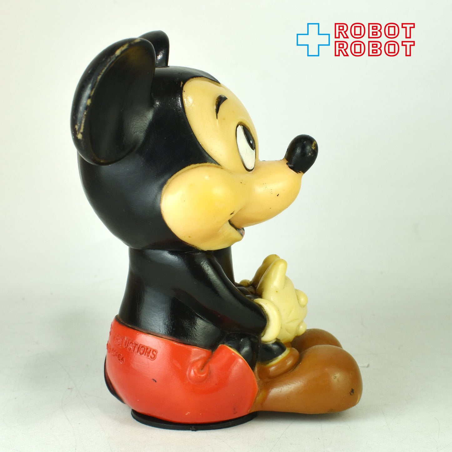 ディズニー ミッキーマウス おすわり ソフビ貯金箱 ラバードール KOREA