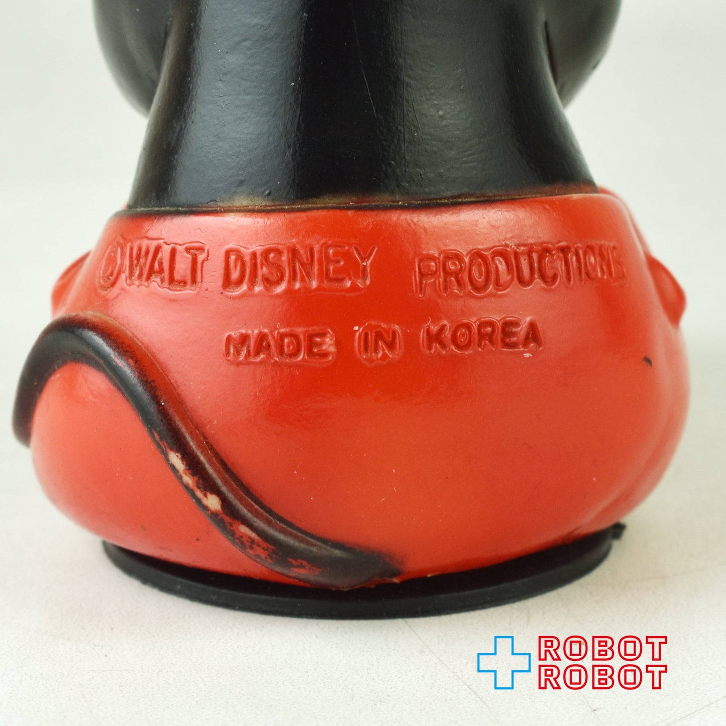 ディズニー ミッキーマウス おすわり ソフビ貯金箱 ラバードール KOREA