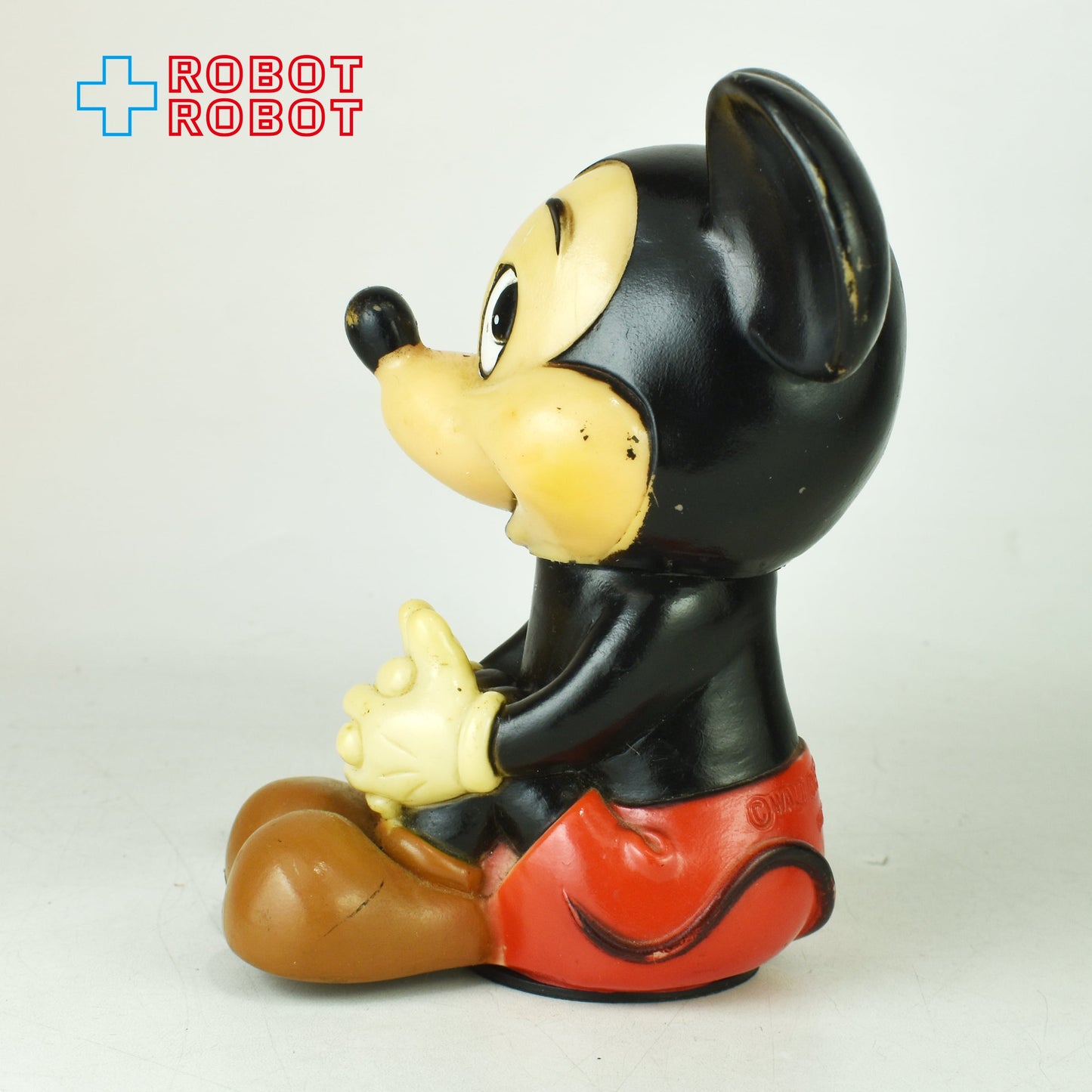 ディズニー ミッキーマウス おすわり ソフビ貯金箱 ラバードール KOREA