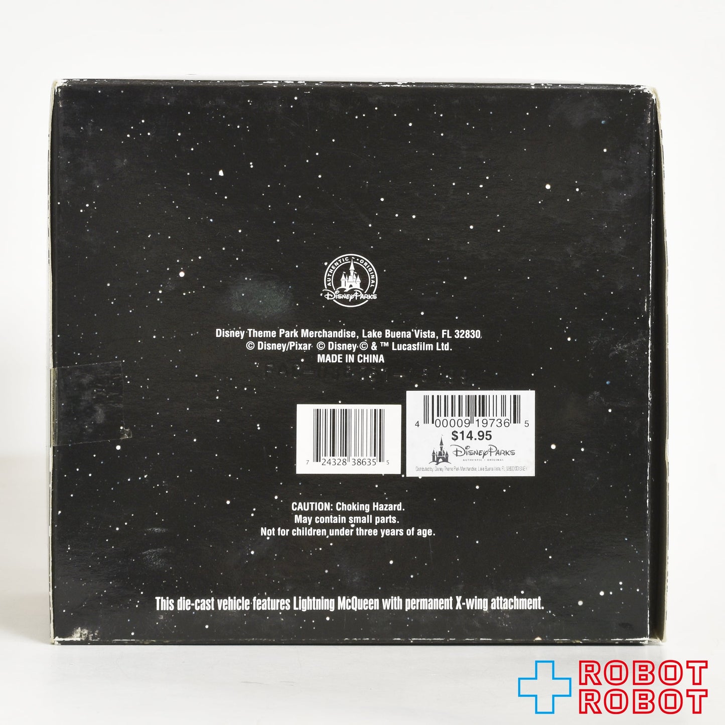 ディズニーパーク限定 スター・ウォーズ x カーズ デス・スター・バトル ライトニング・マックィーン as ジェダイ ルーク・スカイウォーカー ダイキャスト ミニカー 箱入
