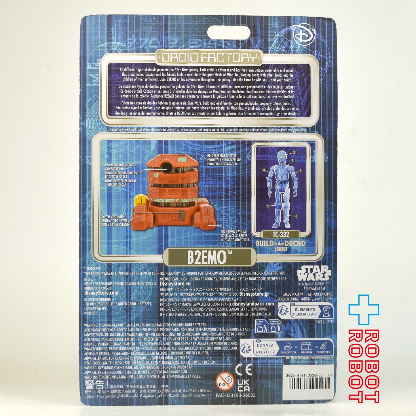 スター・ウォーズ ドロイドファクトリー B2EMO ビルドアドロイド アクションフィギュア 未開封