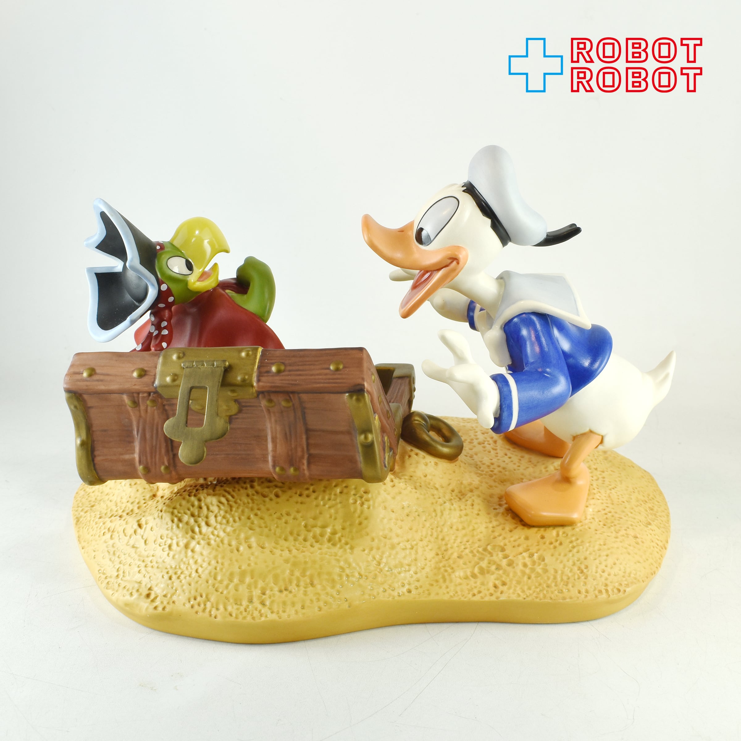 ディズニー WDCC ドナルドダック 海賊ホセ・キャリオカの金貨発見 箱付