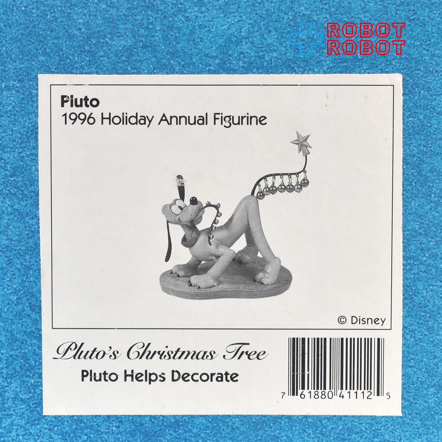 ディズニー WDCC プルートのクリスマスツリー 飾り付けのお手伝い 箱付