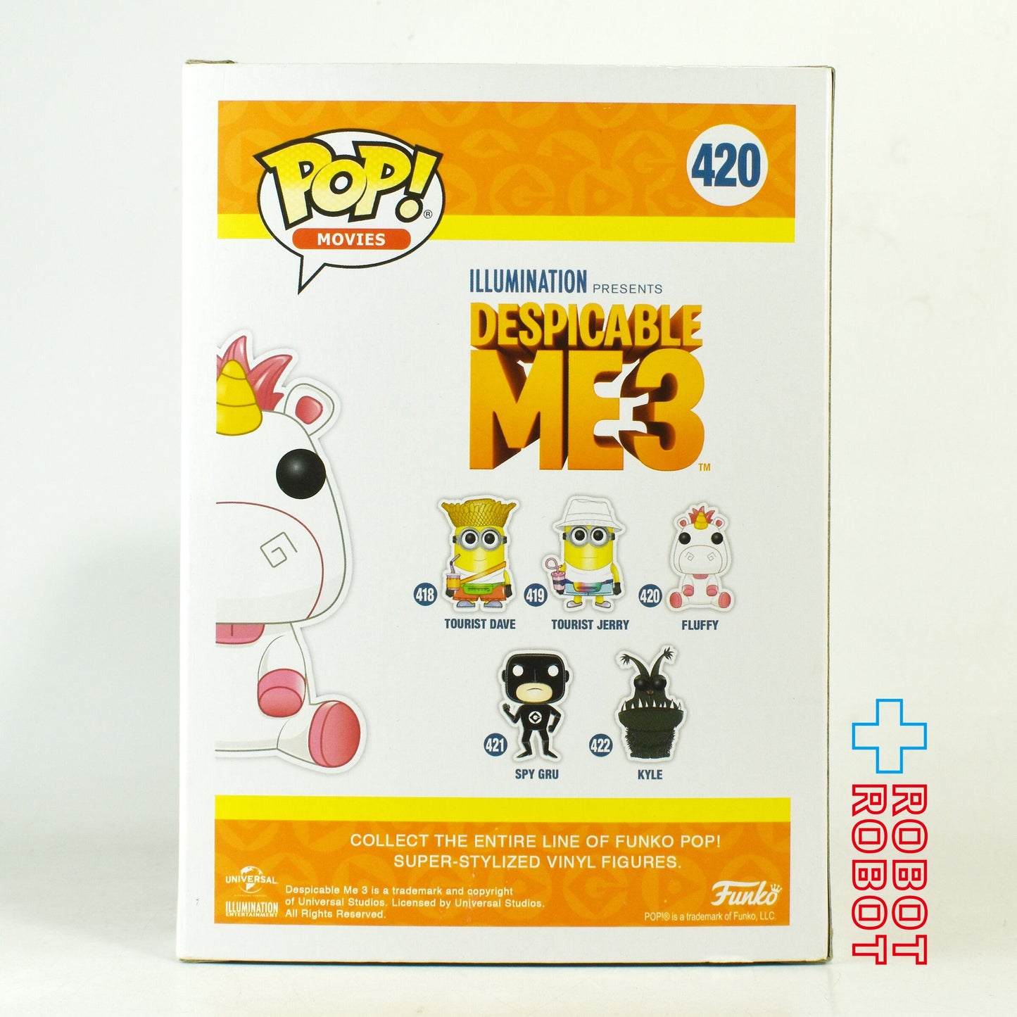 ファンコ POP! 420 ミニオン 怪盗グルーのミニオン大脱走 ME3 フラッフィ ビニールフィギュア 箱入