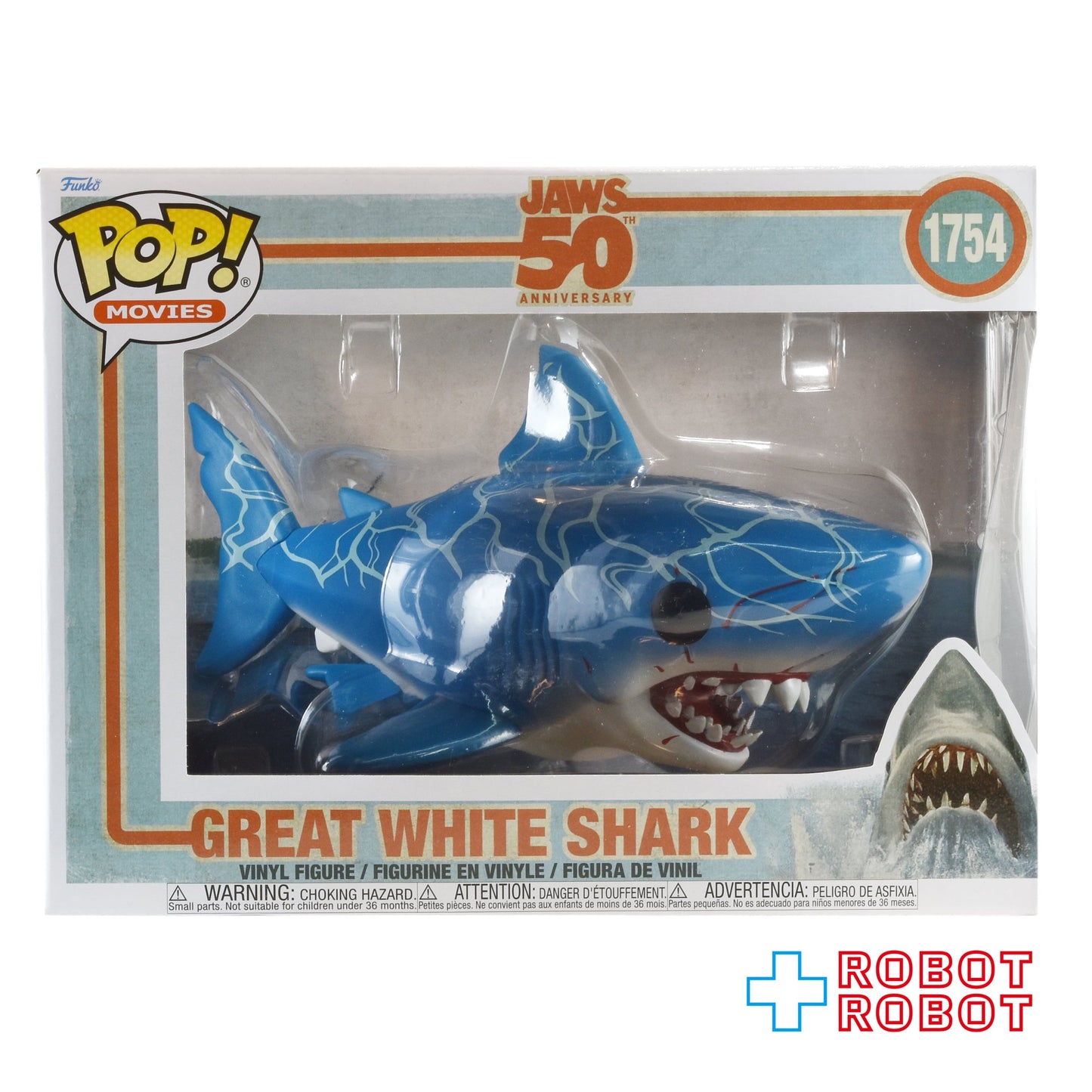 ファンコ POP! Movies 1754 ジョーズ 50周年記念 ジョーズ ビニールフィギュア 未開封