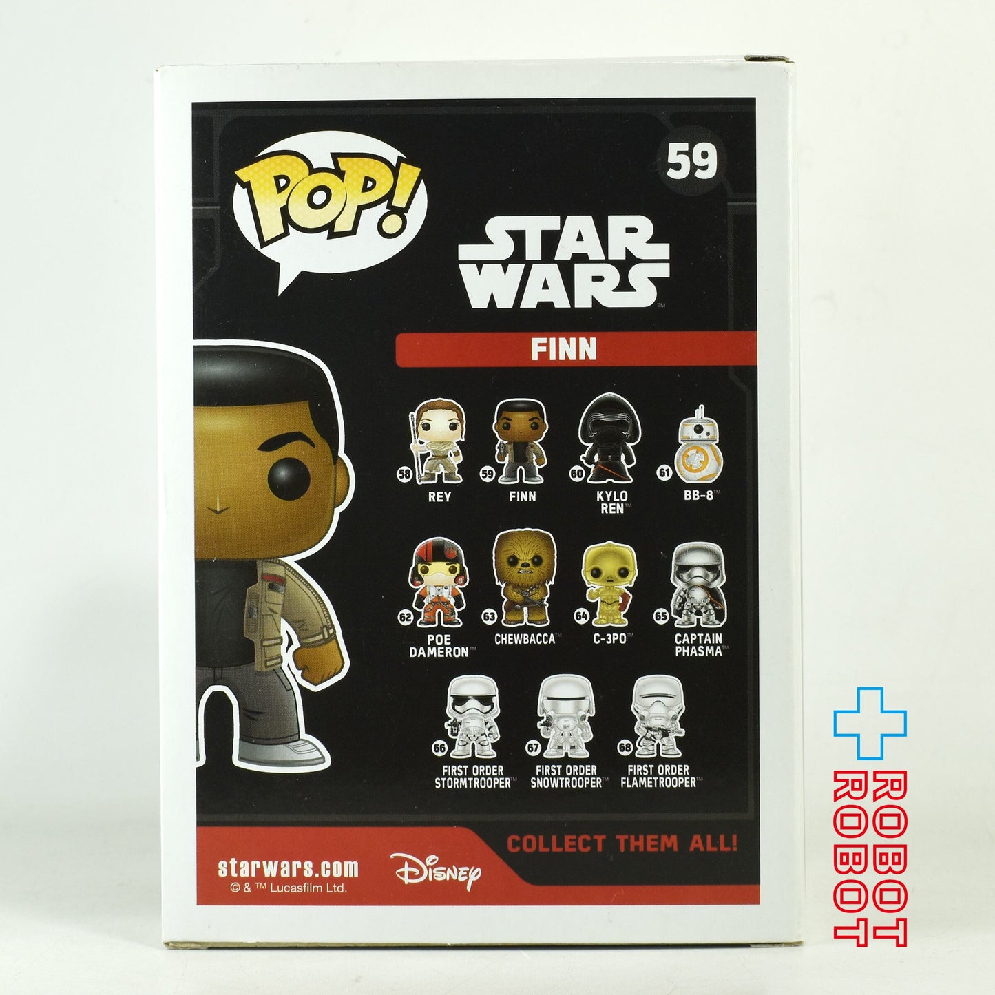 ファンコ POP!  59 スター・ウォーズ フォースの覚醒 フィン ビニールフィギュア 箱入