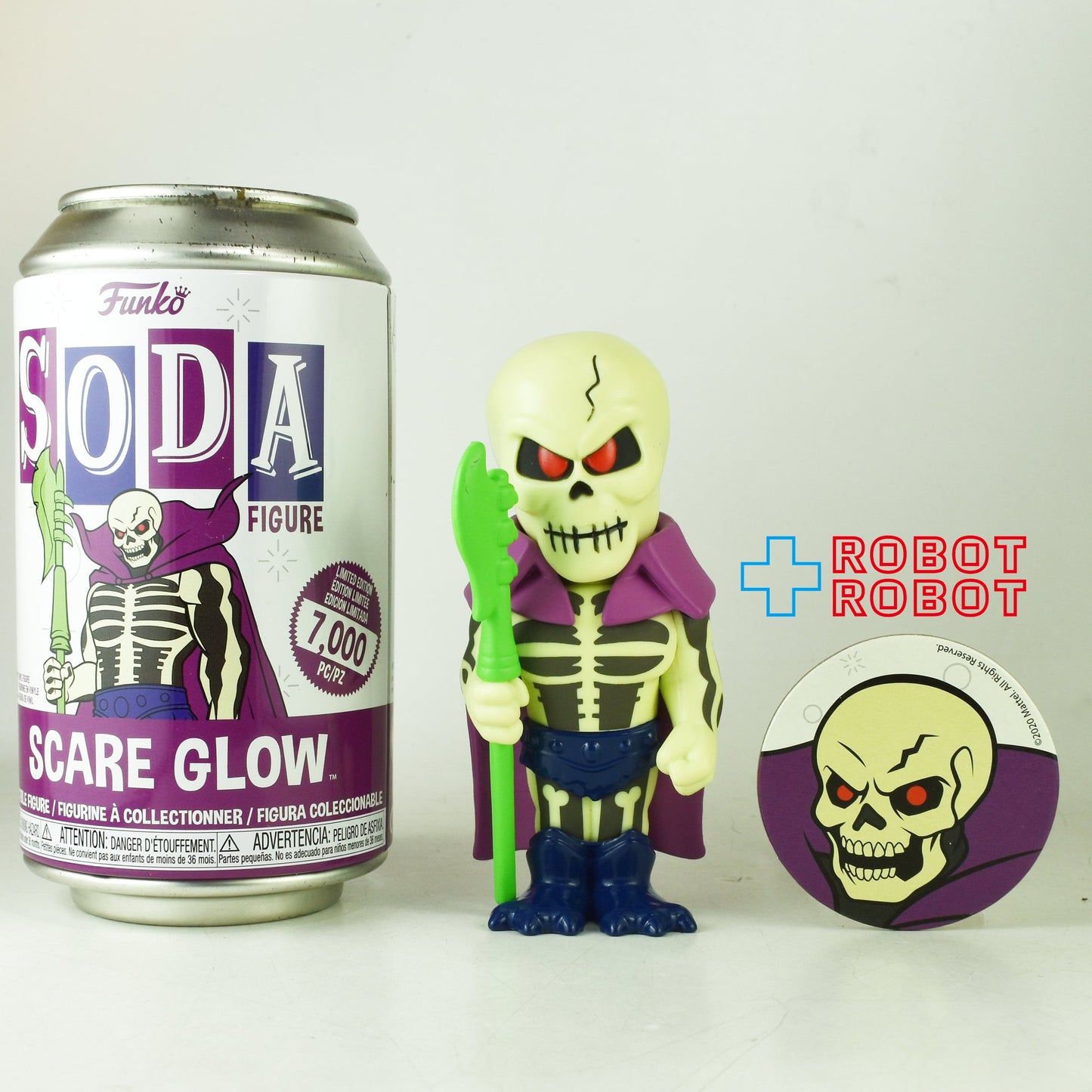 ファンコ SODA ソーダ缶 マスターズ・オブ・ザ・ユニバース スケアグロウ フィギュア 缶入り