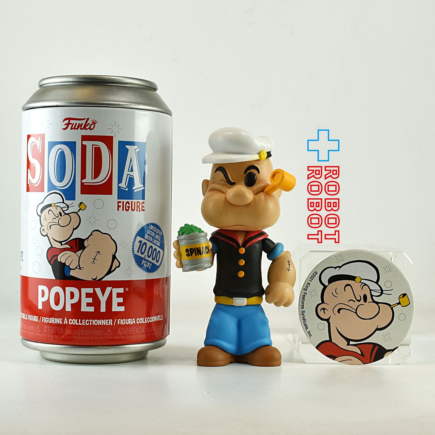 ファンコ SODA ソーダ缶 ポパイ ビニールフィギュア 缶入り