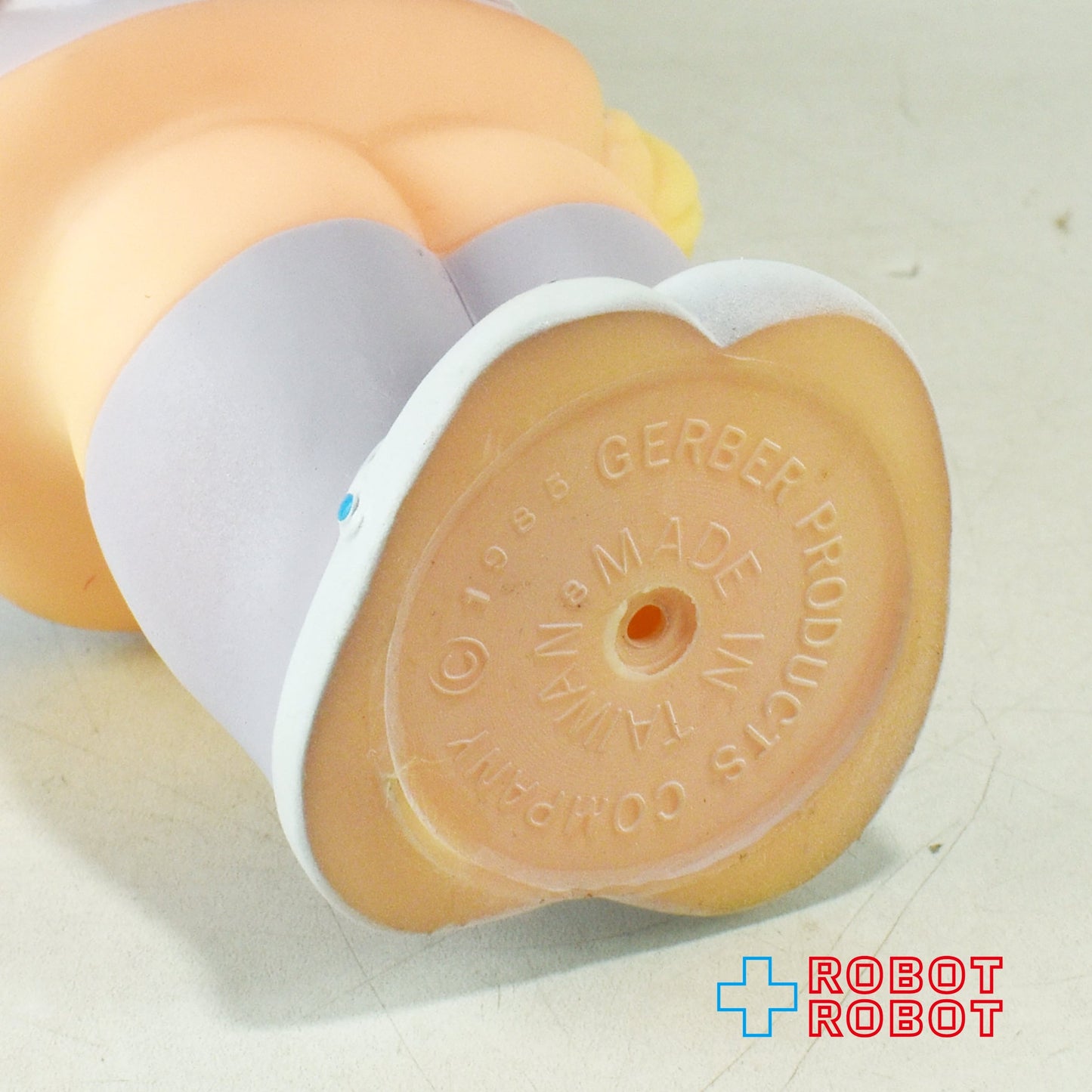 ガーバーキッドドール ガール 水色 ソフビフィギュア アドバタイジング ※ヤケあり