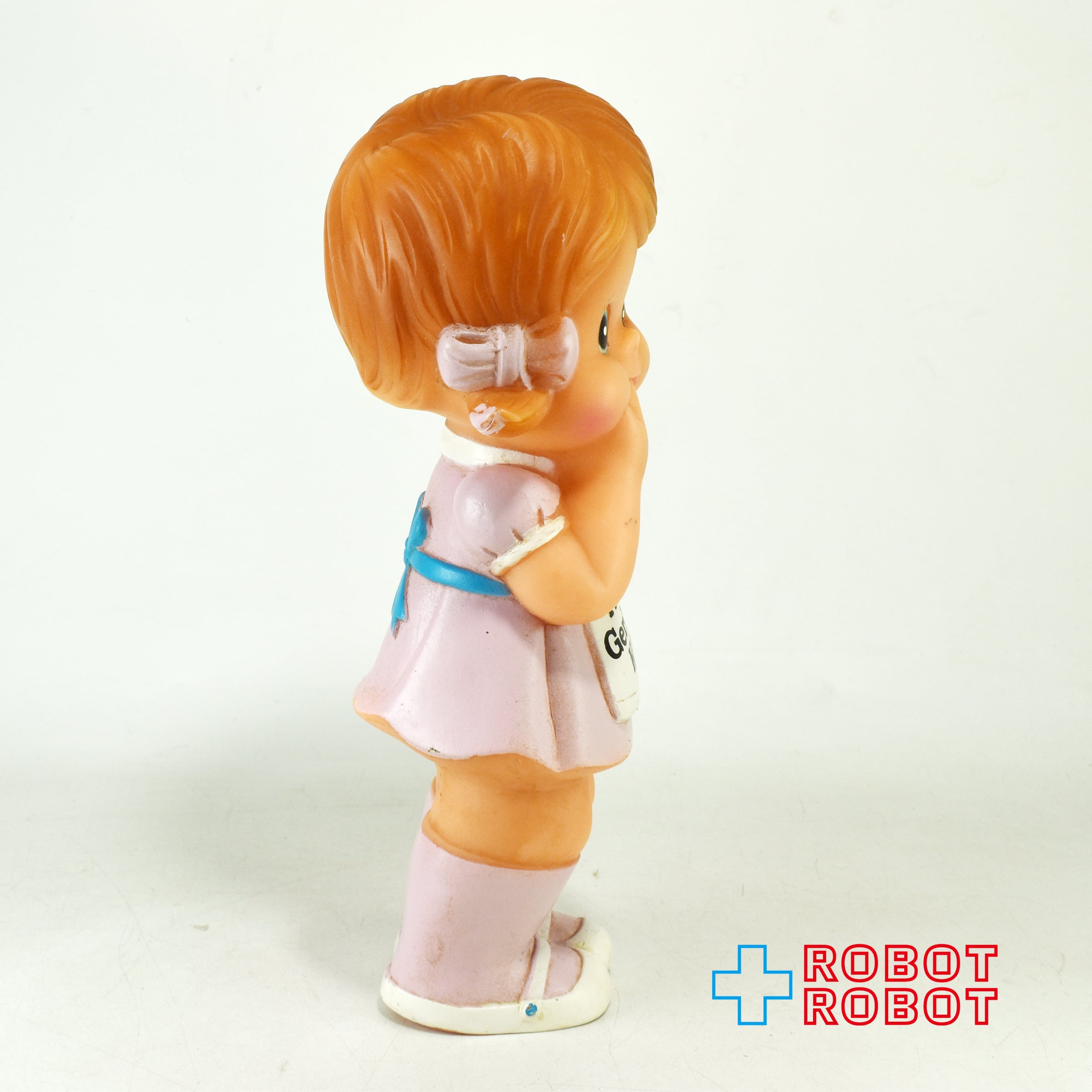 ビンテージ　ガーバーキッドドールガール&ボーイ アドバタイジングフィギュアセット ガーバーキッドドール ガール ピンク ソフビフィギュア