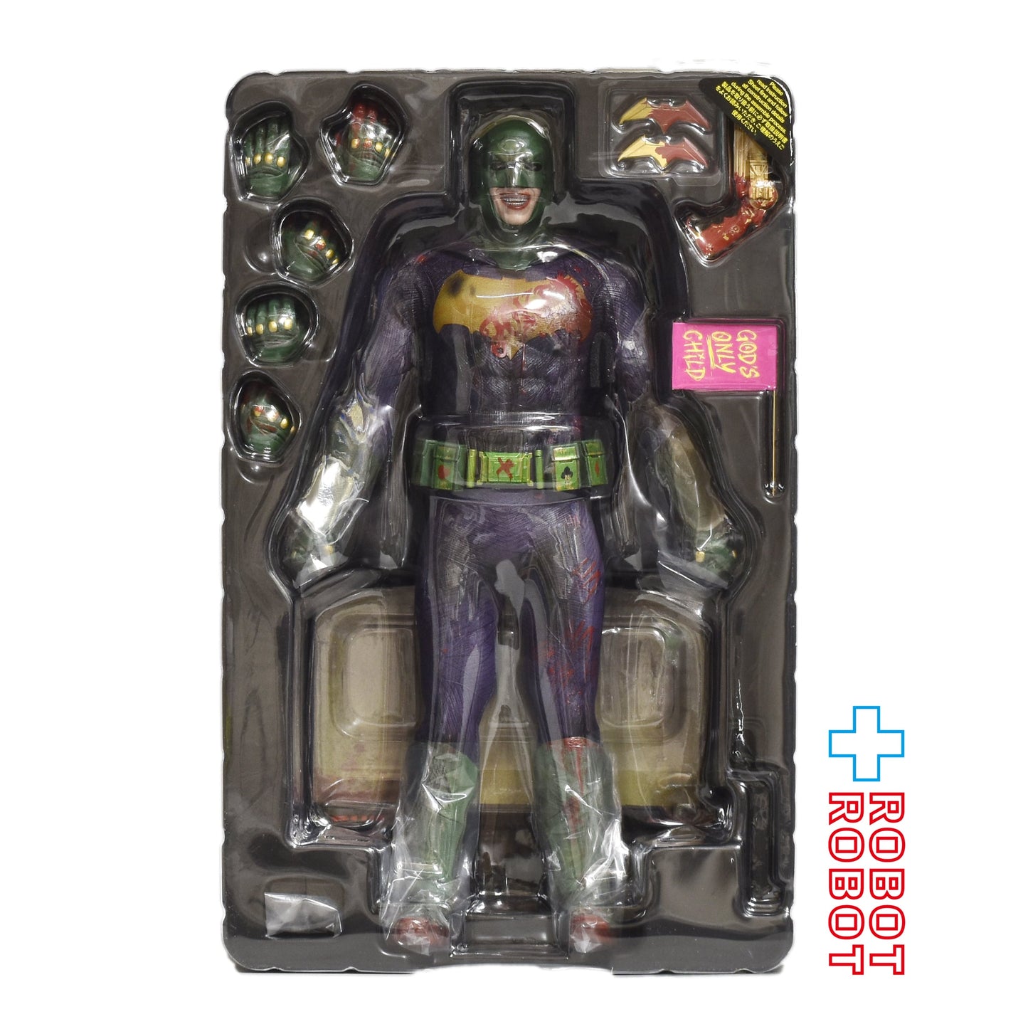 ホットトイズ ムービー・マスターピース スーサイド・スクワッド ジョーカー (バット・コスプレ版) 限定 1/6スケール アクションフィギュア 開封