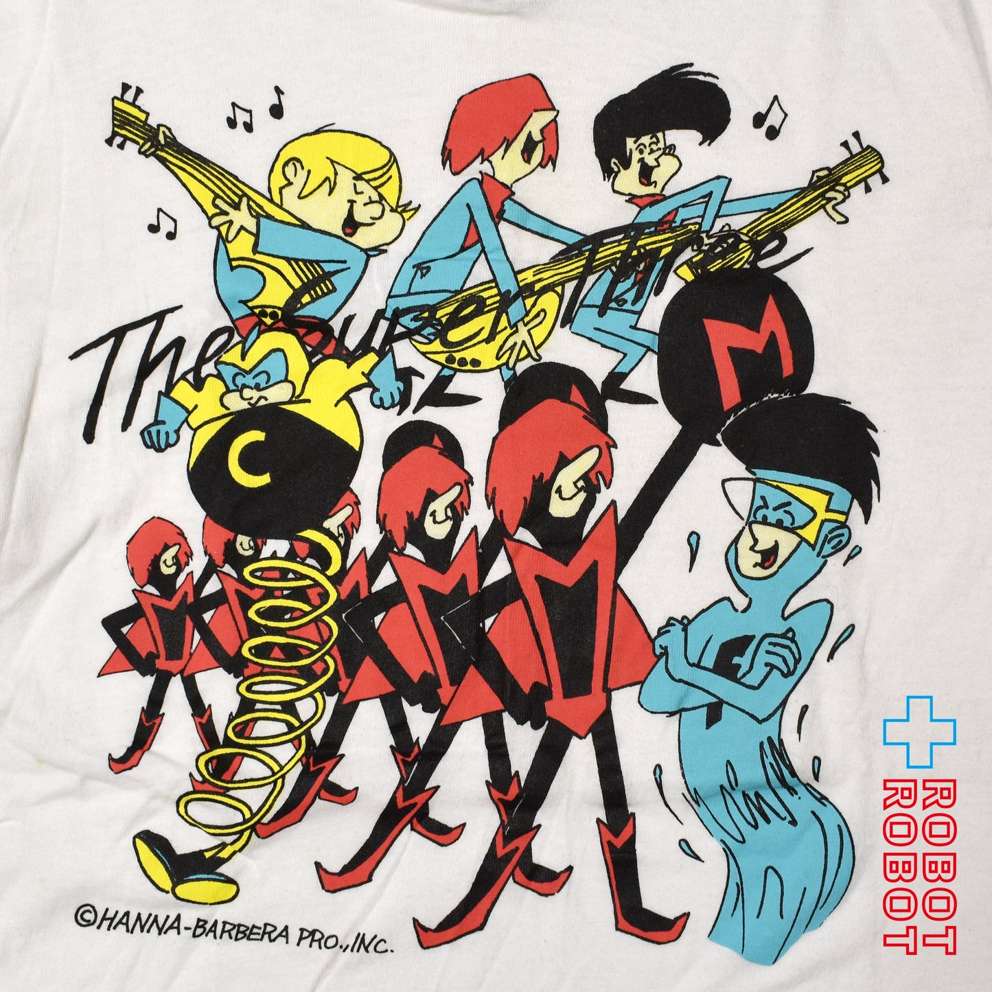 ヘインズ ハンナ・バーベラ ザ・インポッシブルズ スーパースリー USA製 Tシャツ 90s Mサイズ