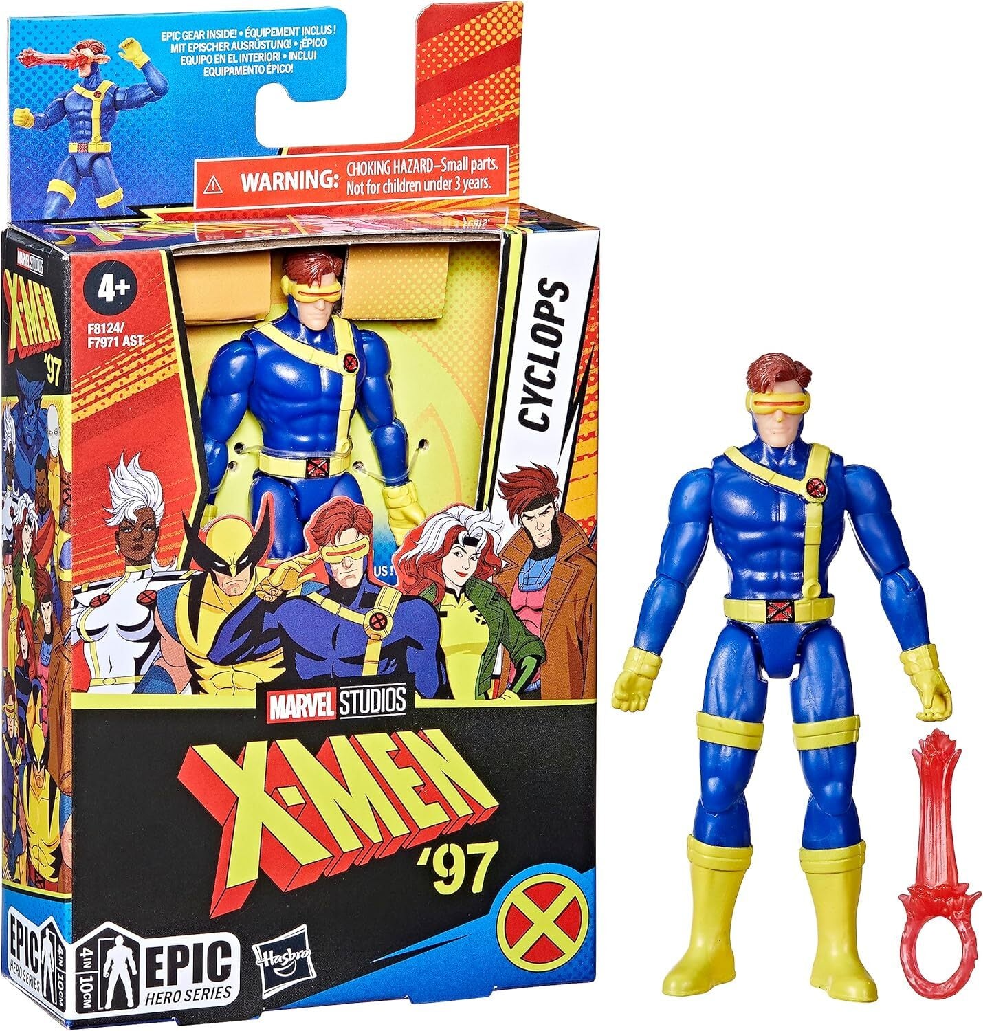 ハズブロ エピックヒーローシリーズ X-MEN '97 サイクロプス 4インチ アクションフィギュア