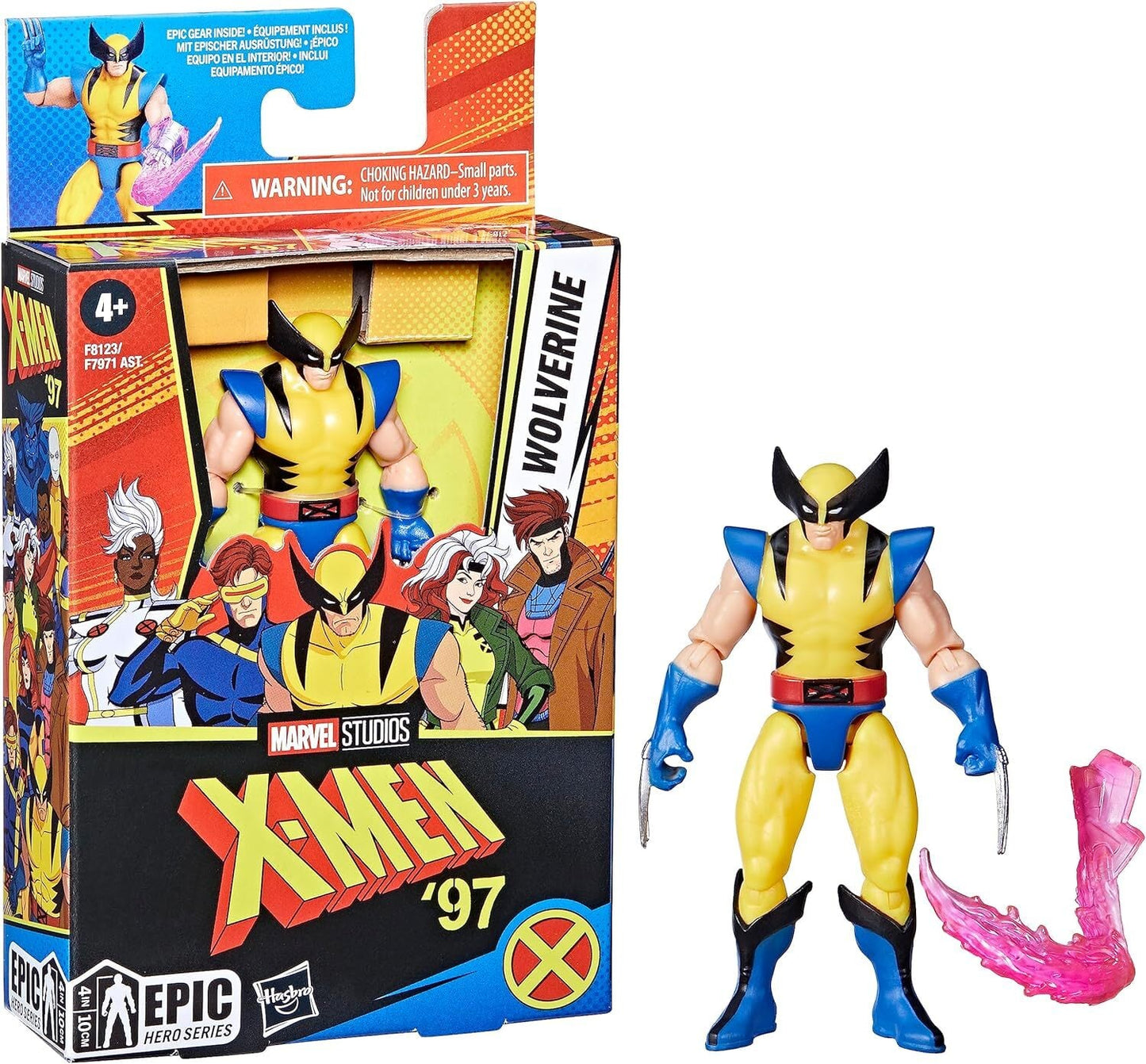 ハズブロ エピックヒーローシリーズ X-MEN '97 ウルヴァリン 4インチ アクションフィギュア