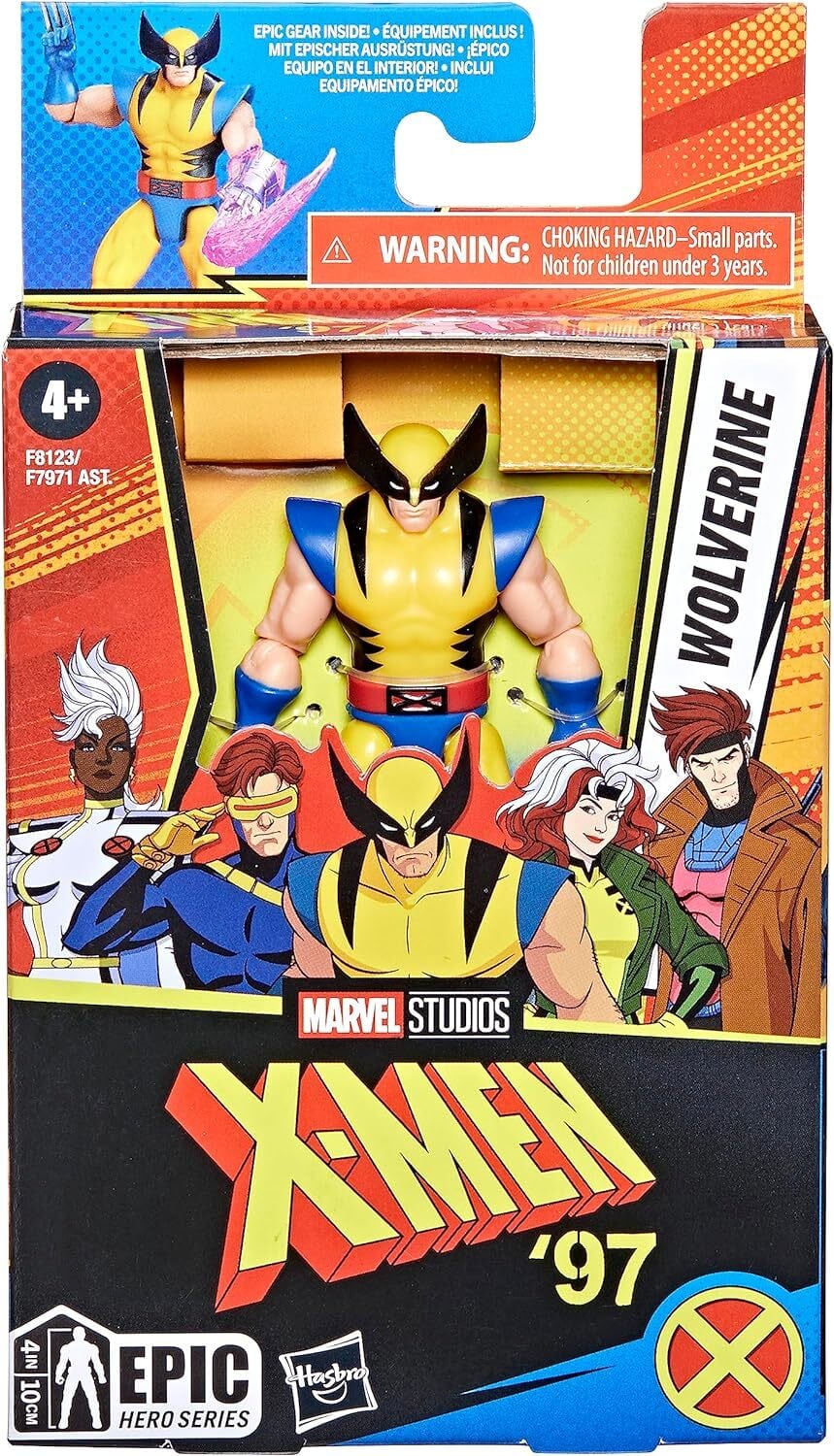 ハズブロ エピックヒーローシリーズ X-MEN '97 ウルヴァリン 4インチ アクションフィギュア