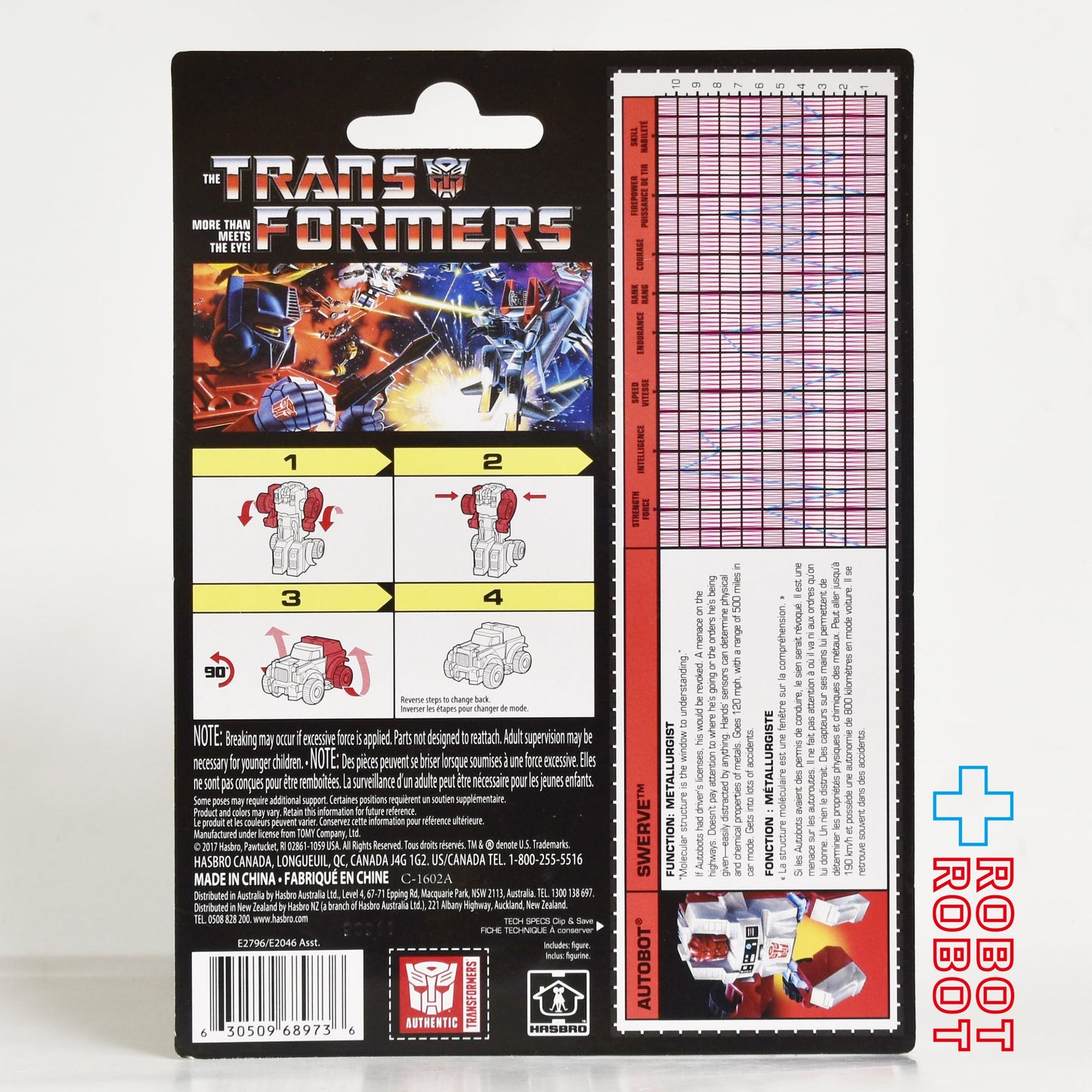 ⚫️ハズブロ トランスフォーマー ヴィンテージ G1 スワーブ 未開封