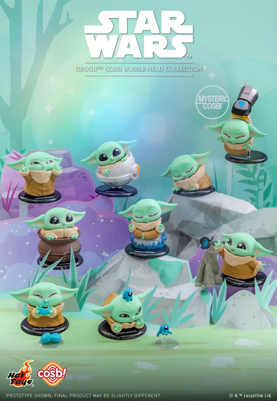 ホットトイズ  スター・ウォーズ コスビ グローグー (壺の中) キューテスト・イン・ザ・ギャラクシー シリーズ1 ミニフィギュア