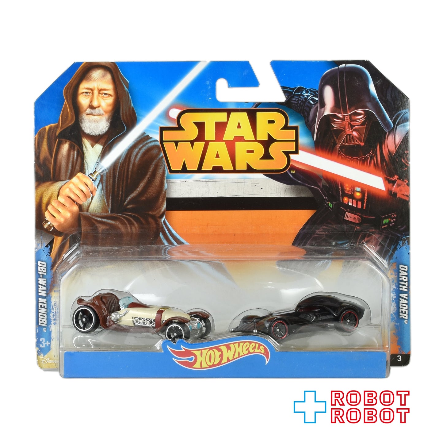ホットウィール キャラクターカーズ スター・ウォーズ オビ=ワン・ケノービ vs ダース・ベイダー  2パック