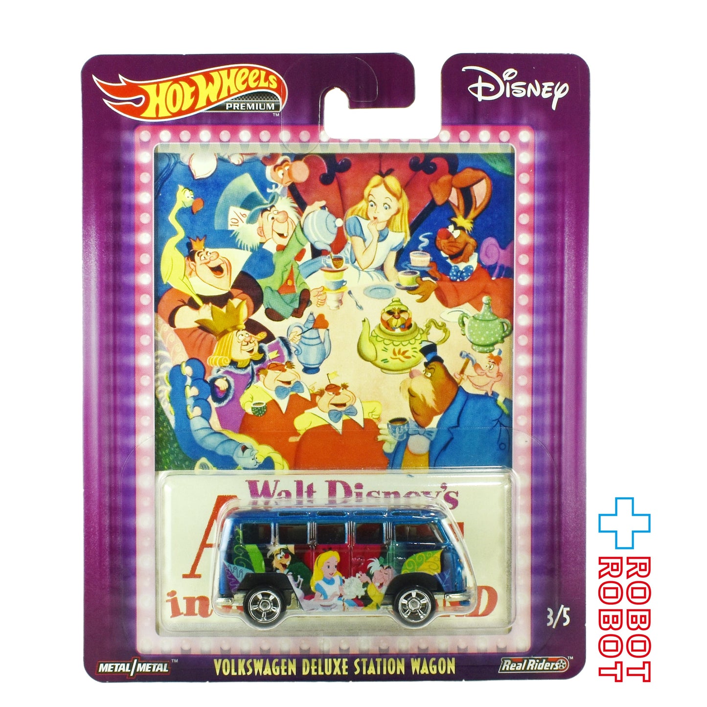 ホットウィール プレミアム ディズニー 不思議の国のアリス フォルクスワーゲン ダイキャストミニカー 未開封 2018