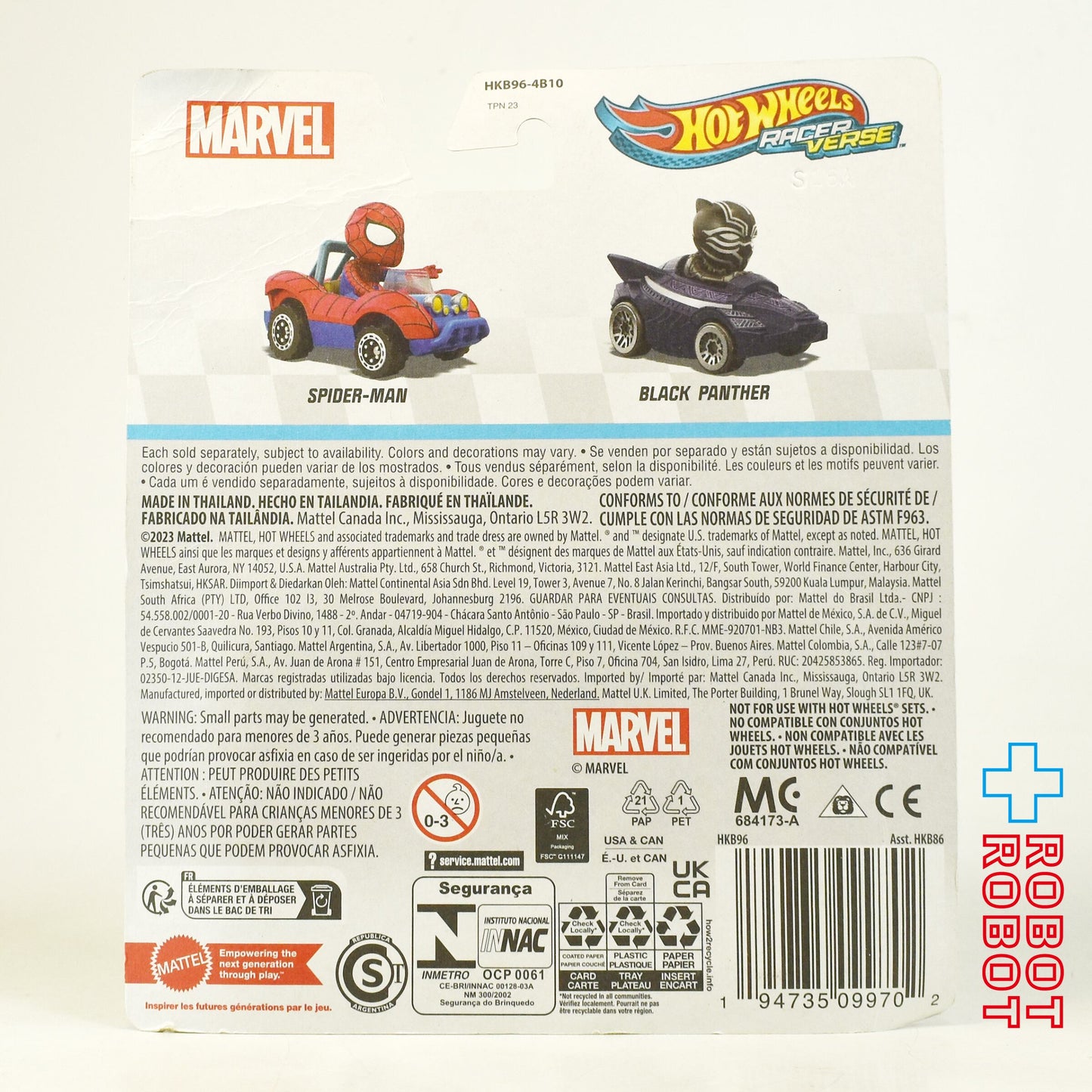 ホットウィール レーサーバース 2024 1/64 マーベル スパイダーマン ダイキャスト メタルビークル ミニカー 未開封