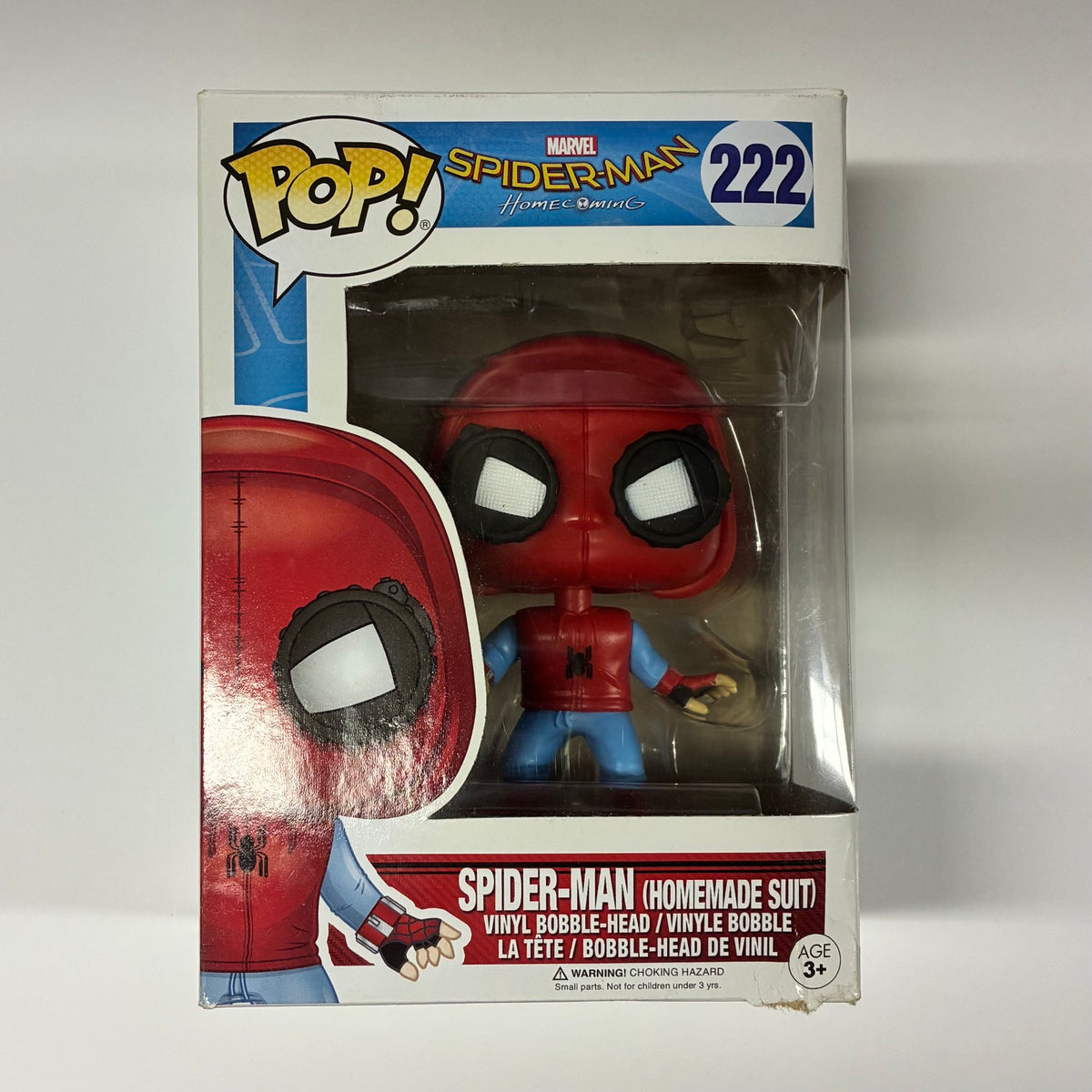 ファンコ POP! 222 MARVEL スパイダーマン ホームカミング スパイダーマン ホームメイドスーツ ビニールフィギュア 箱入