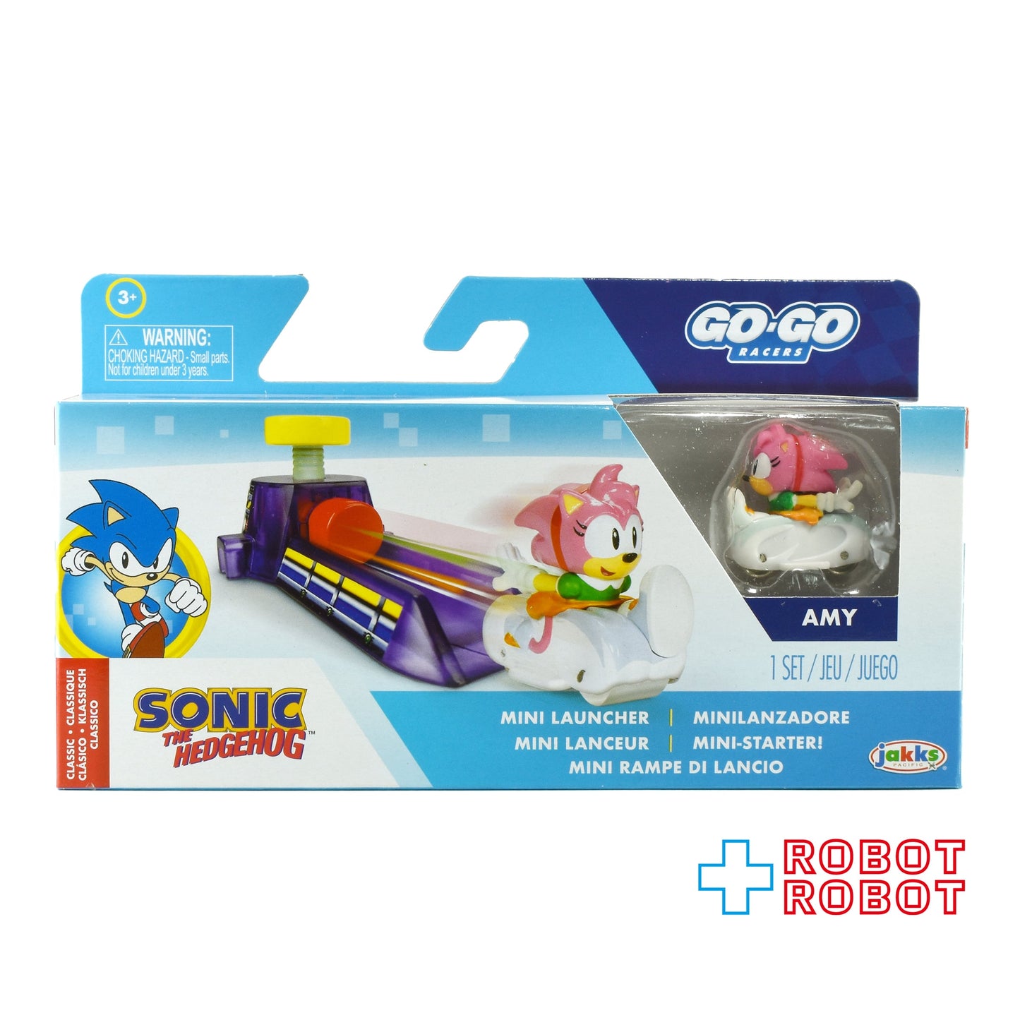 ソニック・ザ・ヘッジホッグ ゴーゴーレーサーズ ミニランチャー エイミー ビークル フィギュア 未開封
