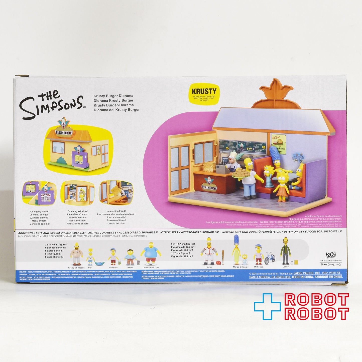 シンプソンズ 2025 2.5インチ アクションフィギュア クラスティ・バーガー ジオラマ プレイセット 未開封