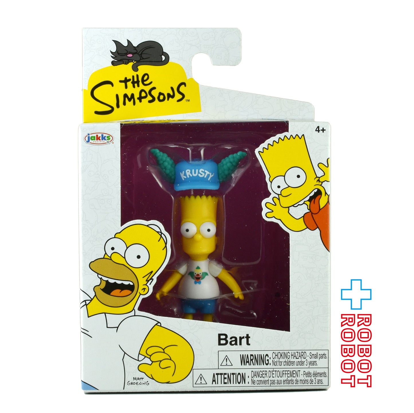 シンプソンズ 2024 バート・シンプソン with  クラスティ・ザ・クラウン ハット 2.5インチ アクションフィギュア 未開封