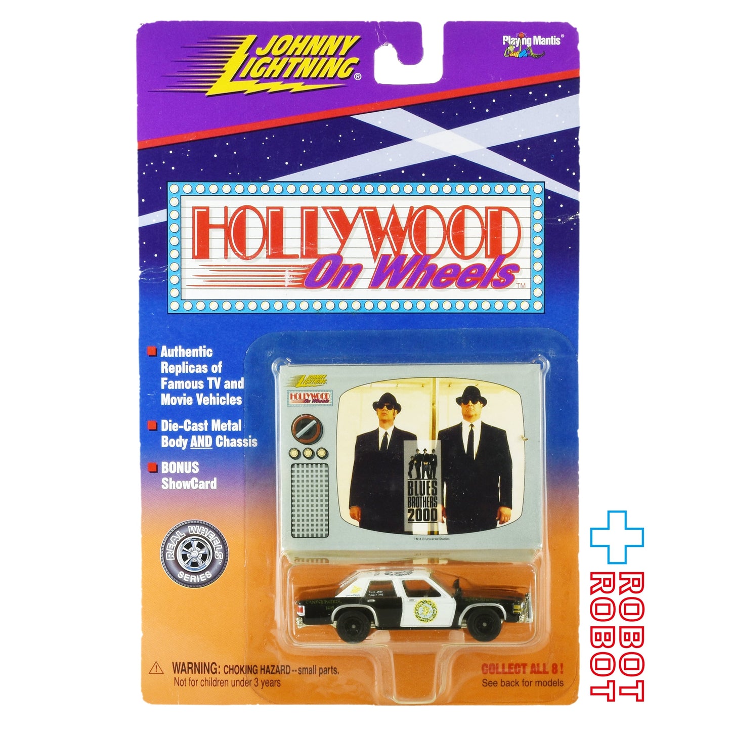 ジョニーライトニング ブルース・ブラザース K9 パトカー ジェイク & エルウッド ショーカード ミニカー 未開封