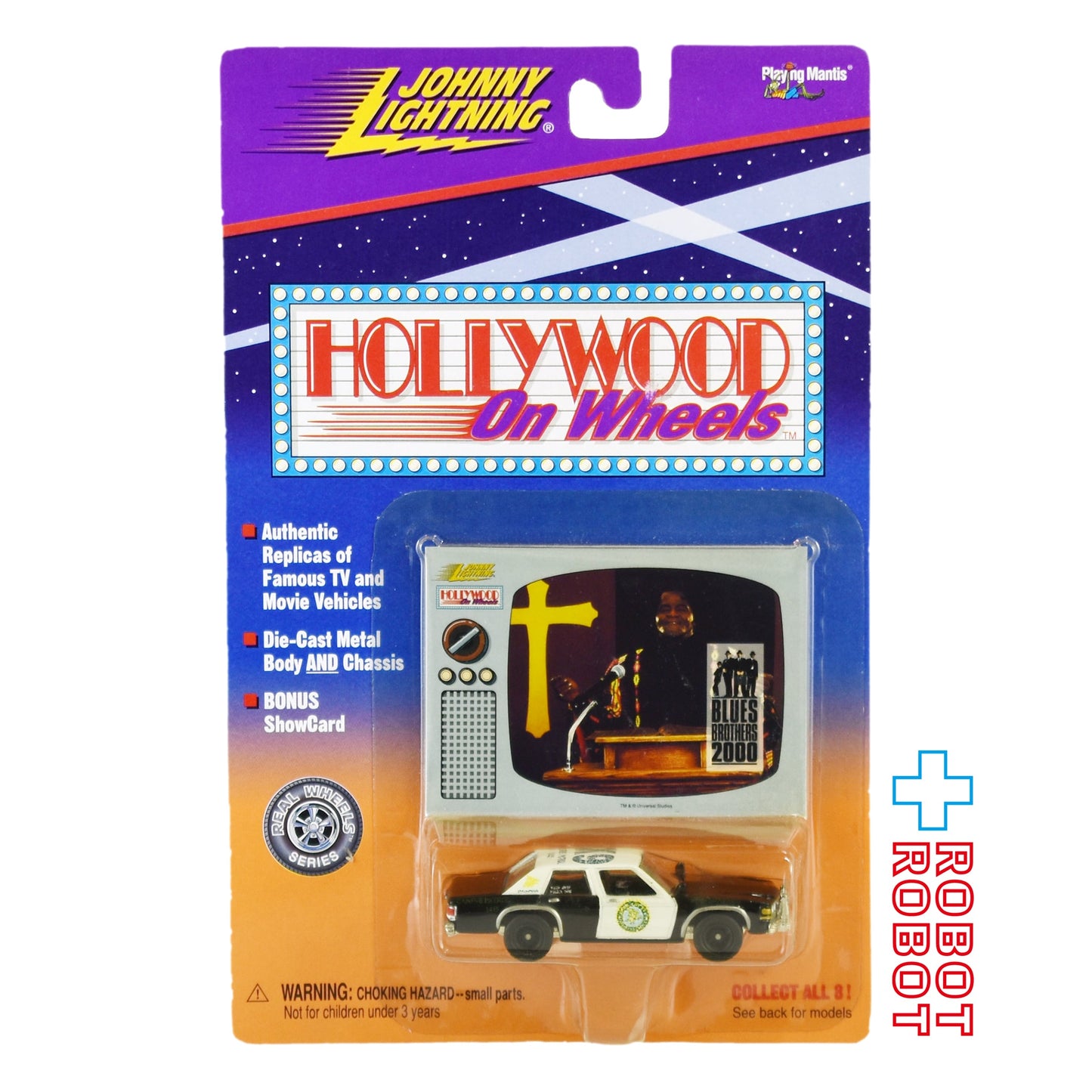 ジョニーライトニング ブルース・ブラザース K9 パトカー 牧師 ショーカード ミニカー 未開封