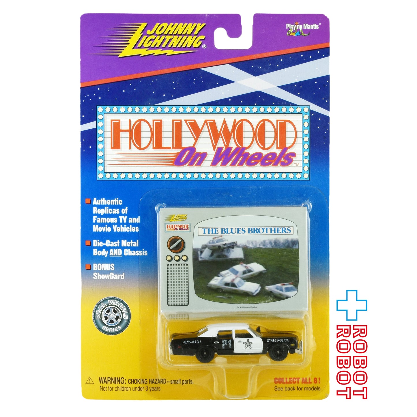 ジョニーライトニング ブルース・ブラザース P1 パトカー パトカー スタント ショーカード ミニカー 未開封