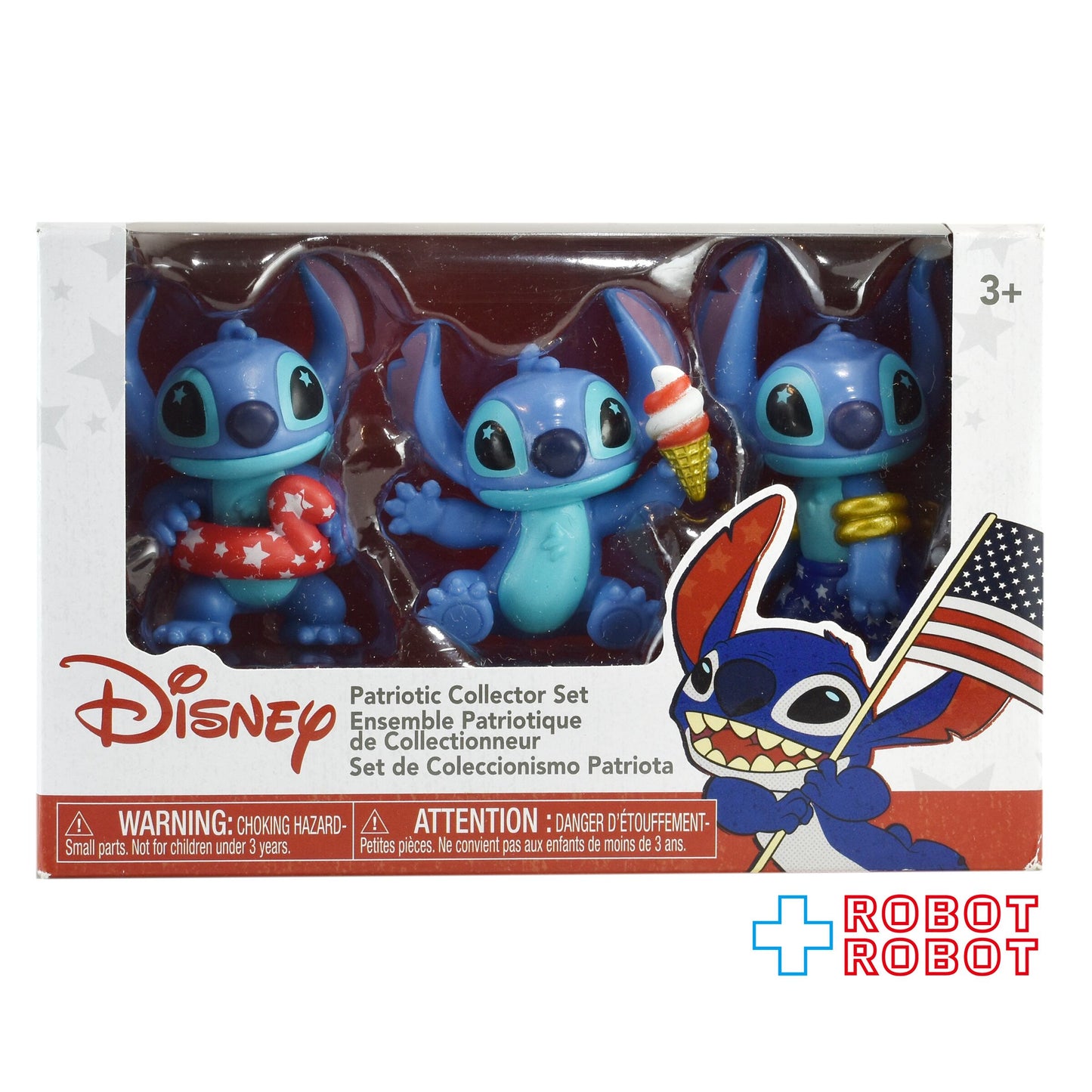 ディズニー リロ & スティッチ スティッチ パトリオティック コレクター フィギュアセット 未開封