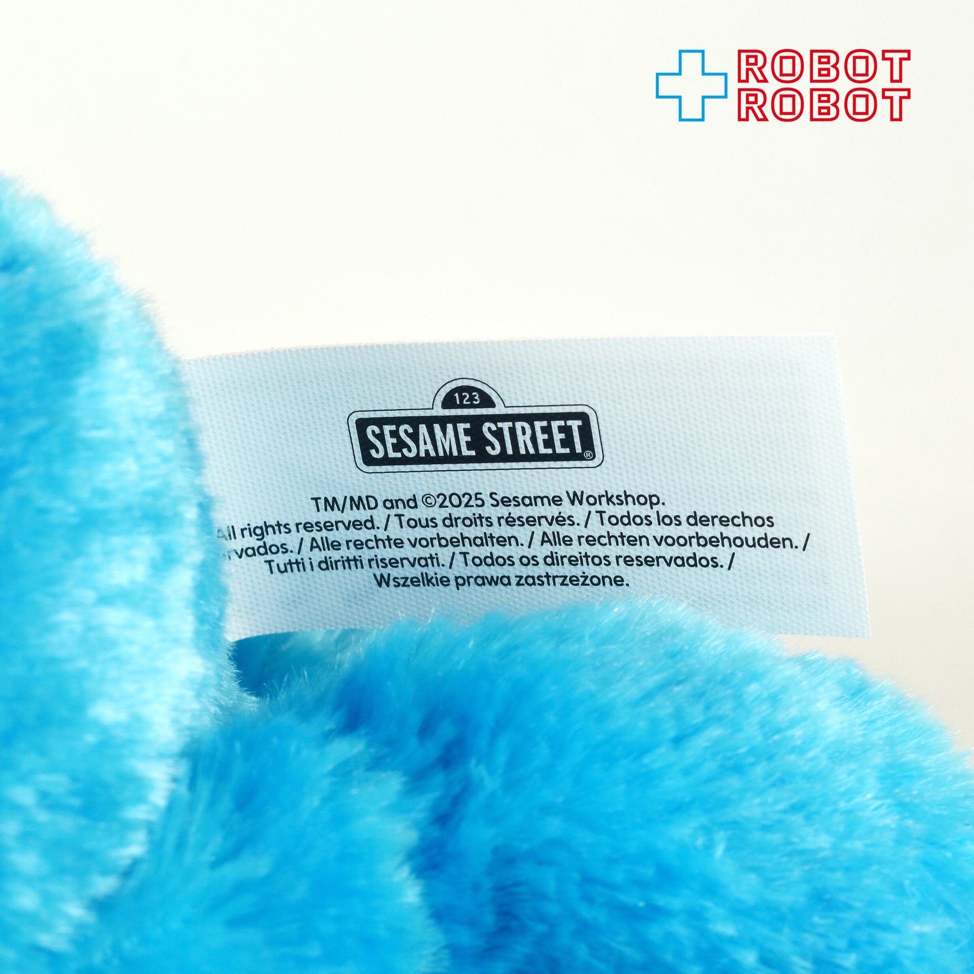 ジャストプレイ セサミストリート クッキーモンスター Sサイズ ぬいぐるみ 紙タグ付き - ROBOTROBOT