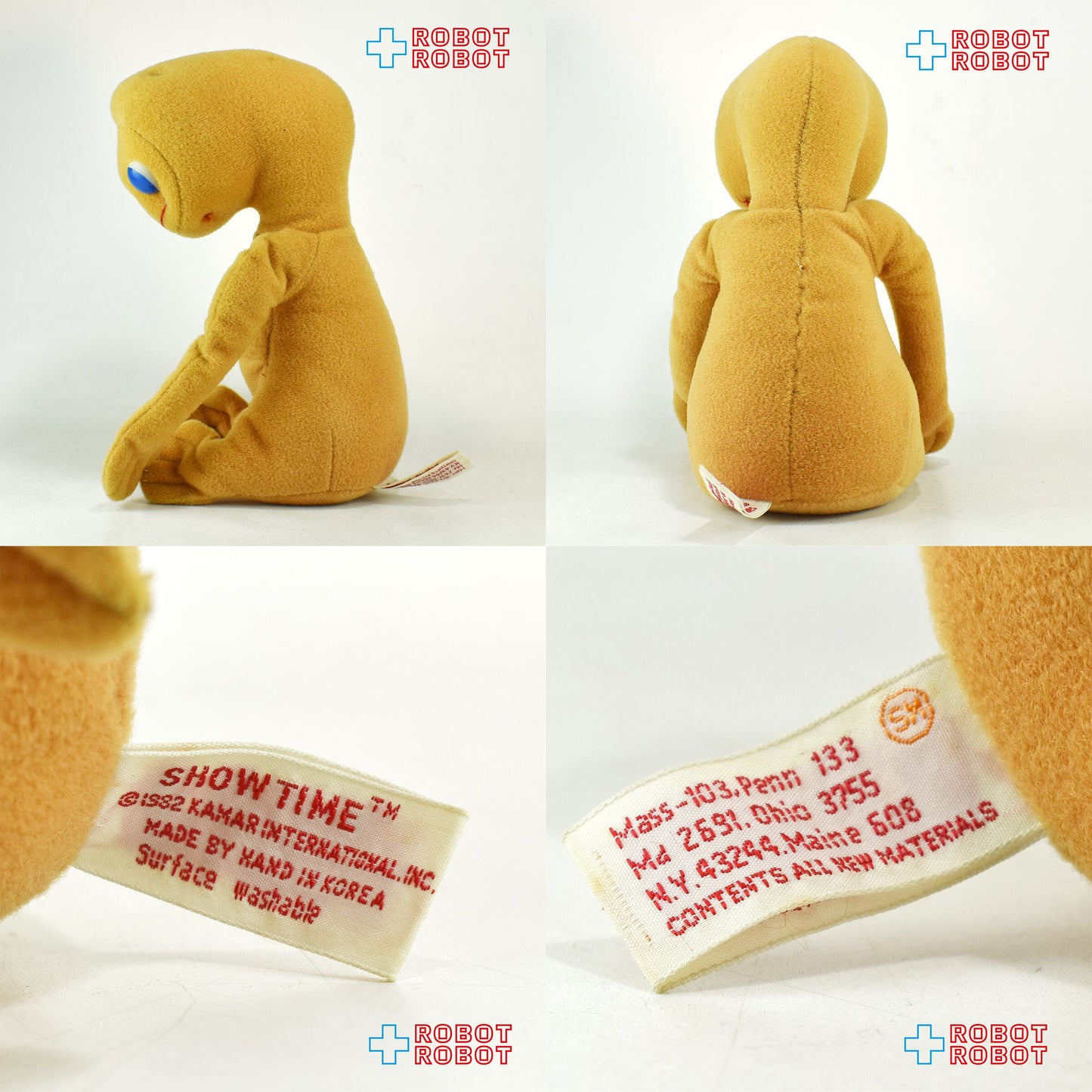 KAMAR社 E.T. ぬいぐるみ人形 19cm メイドインコリア 1982