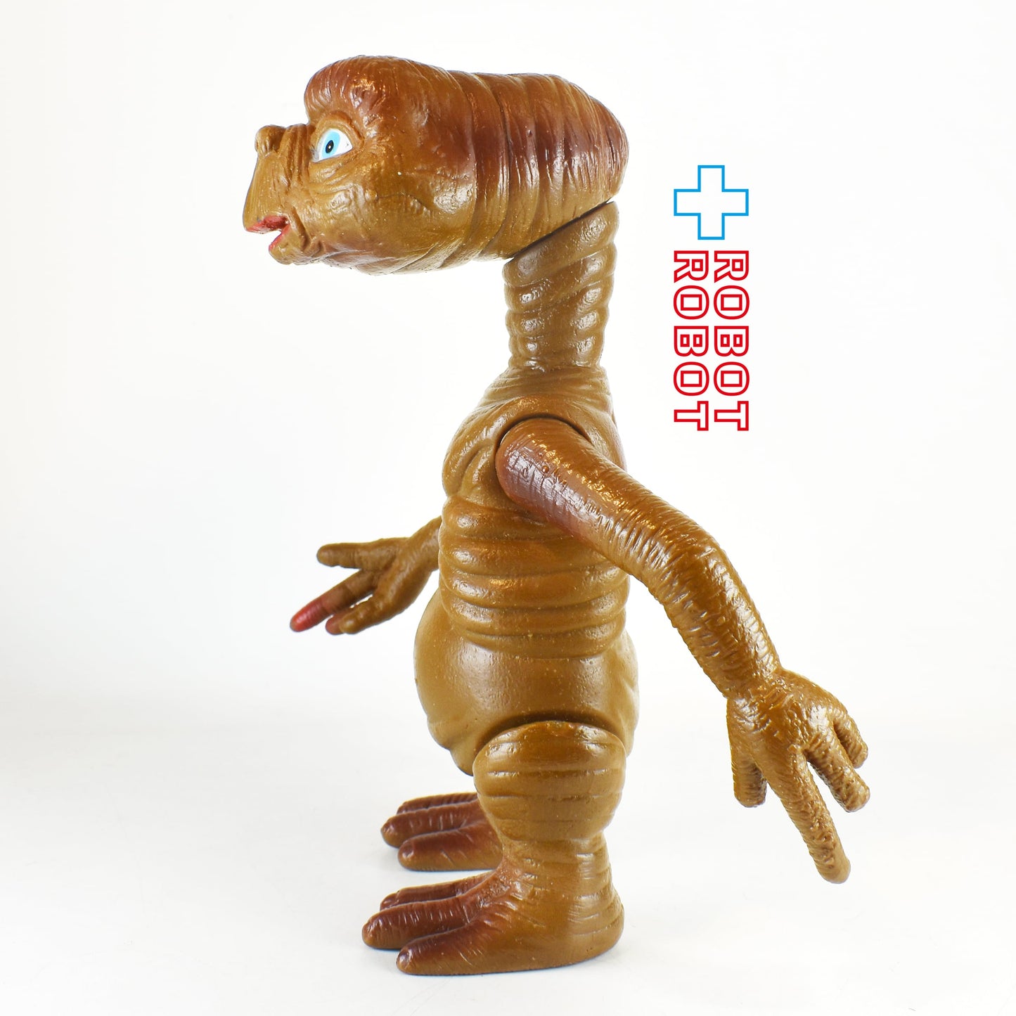 E.T. ソフビ・フィギュア 口半開き 20cm 濃茶色 メーカー不明