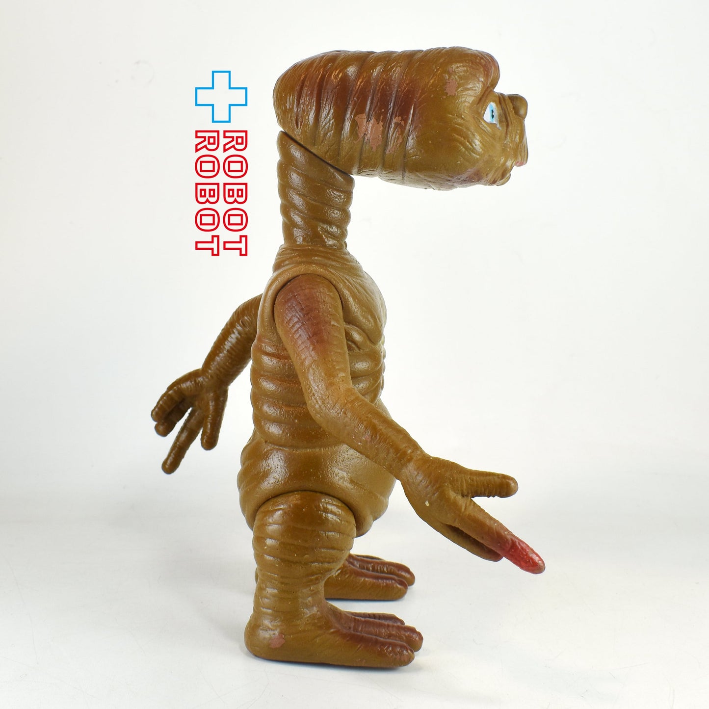 E.T. ソフビ・フィギュア 口半開き 20cm 濃茶色 メーカー不明