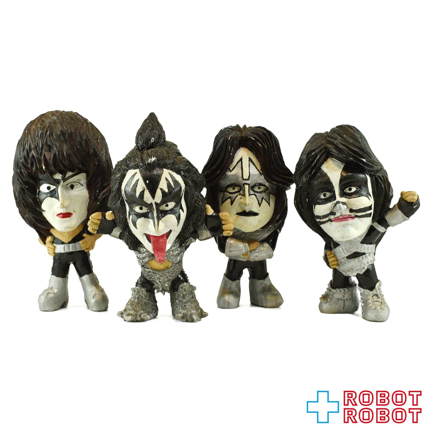 メーカー不明 KISS キッス 木製 ミニフィギュア 4体セット