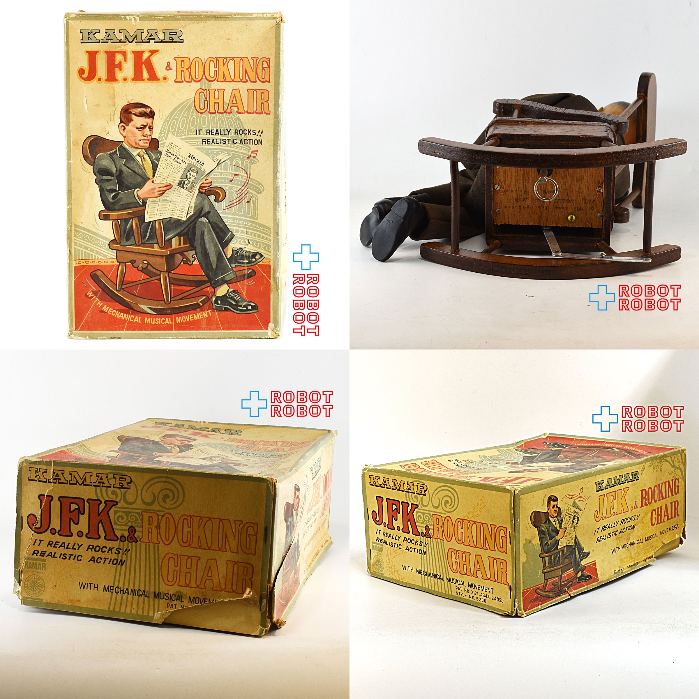 1963年KAMAR社製J.F.ケネディ&ロッキングチェア外箱付き