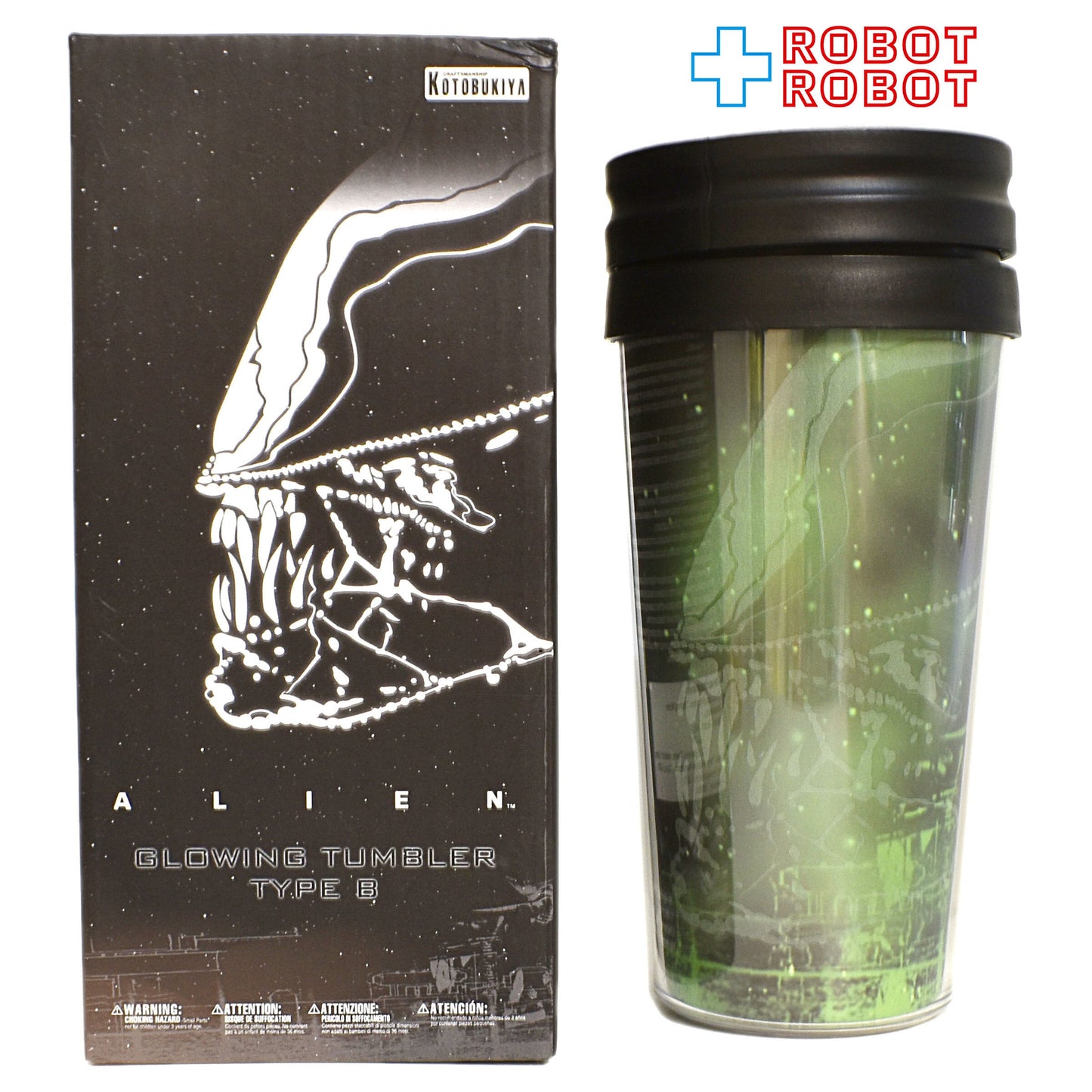 コトブキヤ エイリアン TypeB (ビッグチャップ) 蓄光タンブラー カップ 箱入