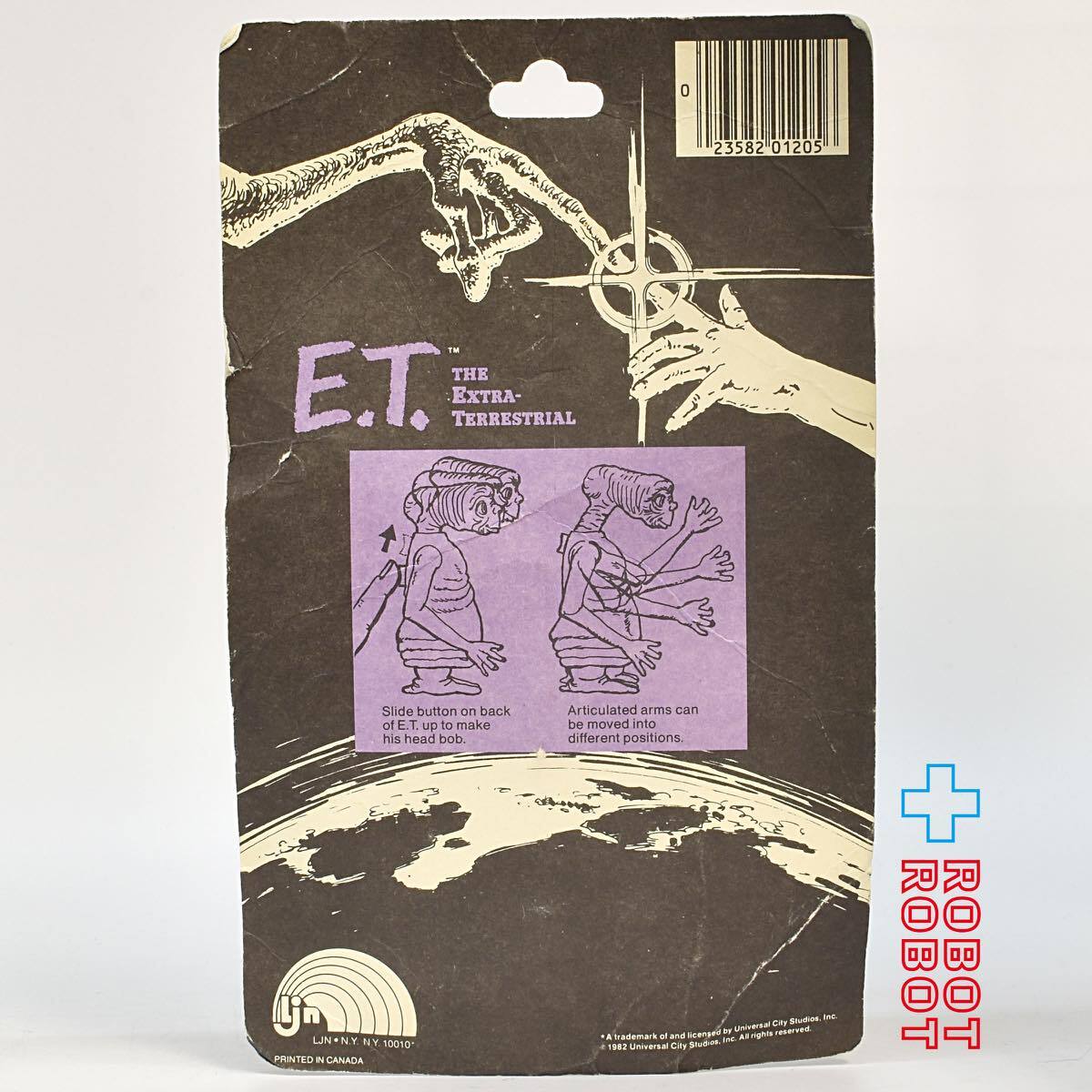 LJN E.T. アクションフィギュア メイドインUSA 未開封 ※台紙にシワ