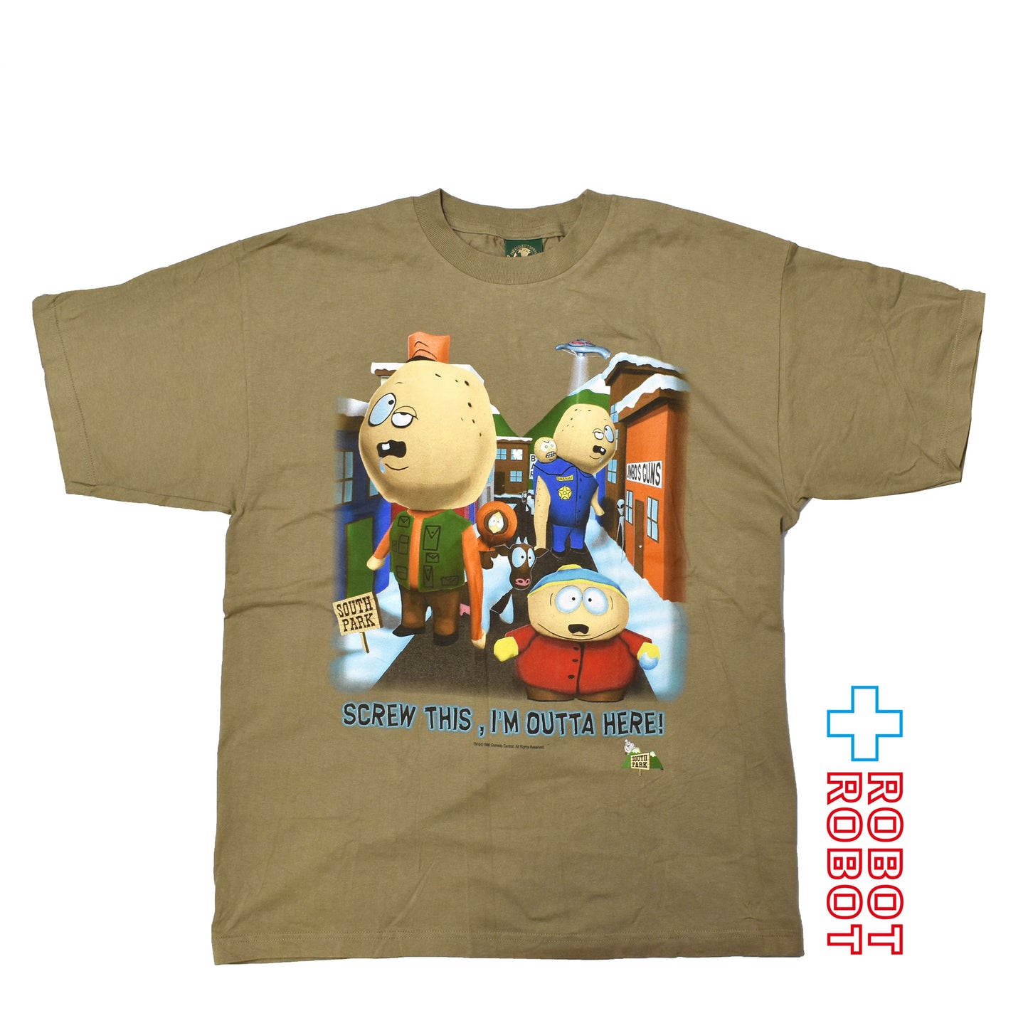 ロゴテル サウスパーク "もういい、ここを出ていく！" Tシャツ XLサイズ 1998