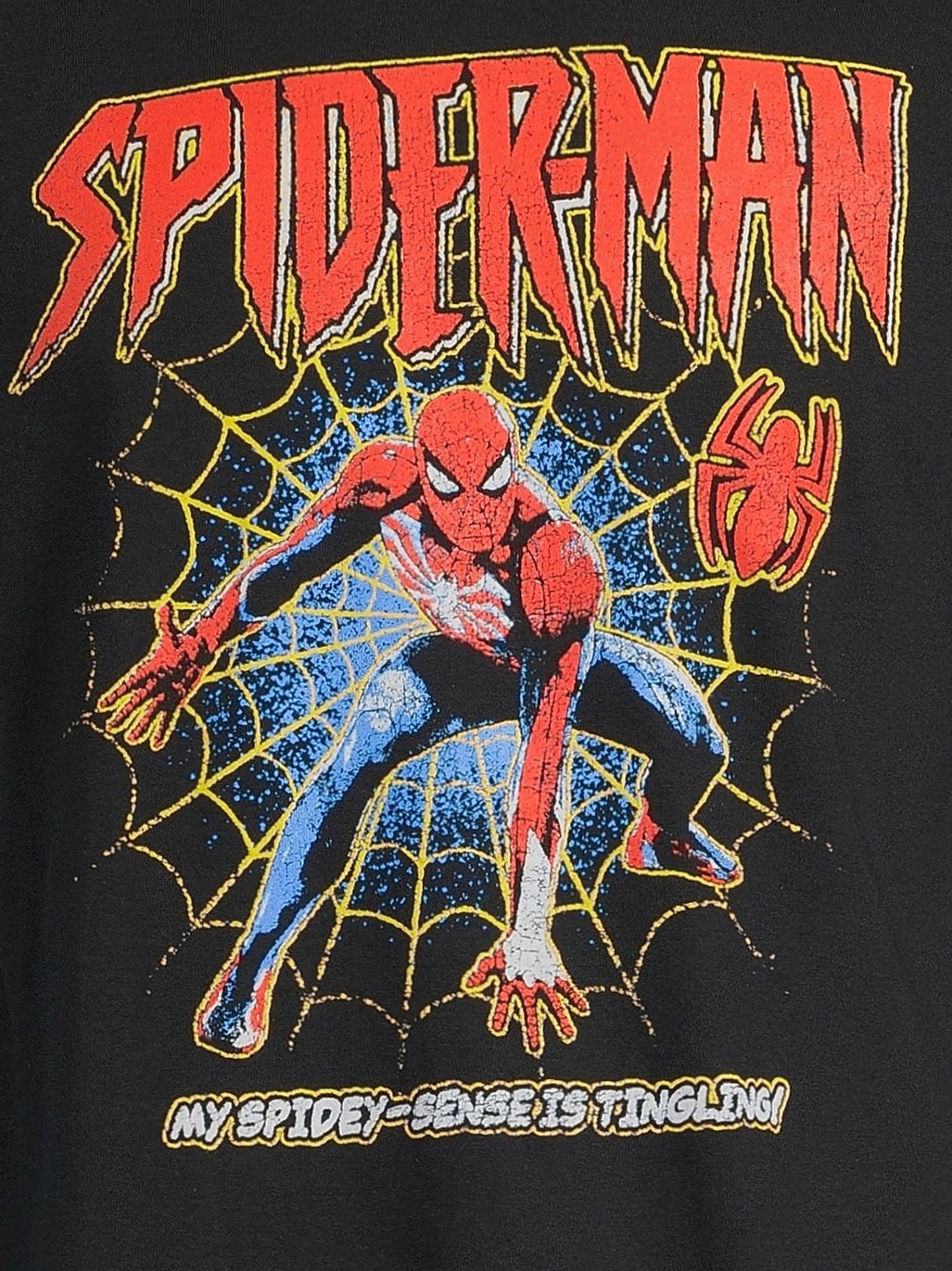 マーベル スパイダーマン グラフィック Tシャツ ブラック