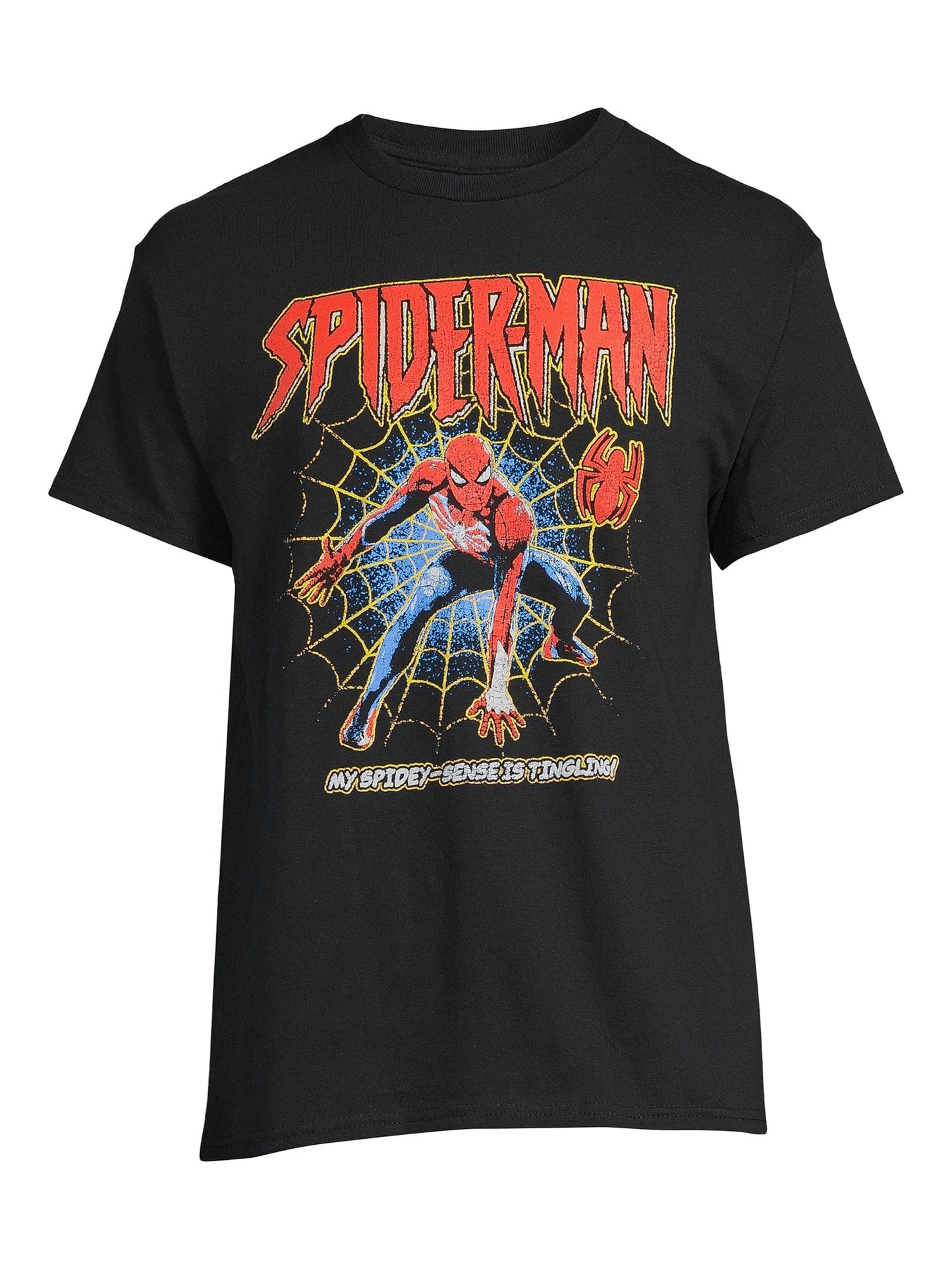 マーベル スパイダーマン グラフィック Tシャツ ブラック